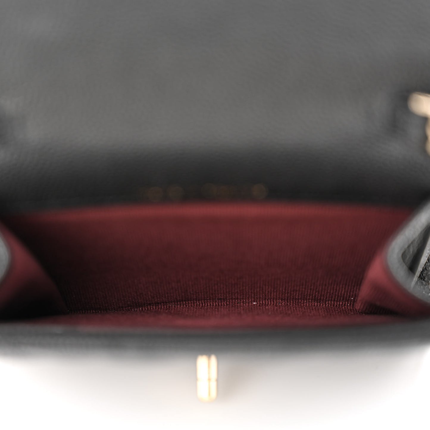 Caviar Quilted Clutch With Chain Bag Black