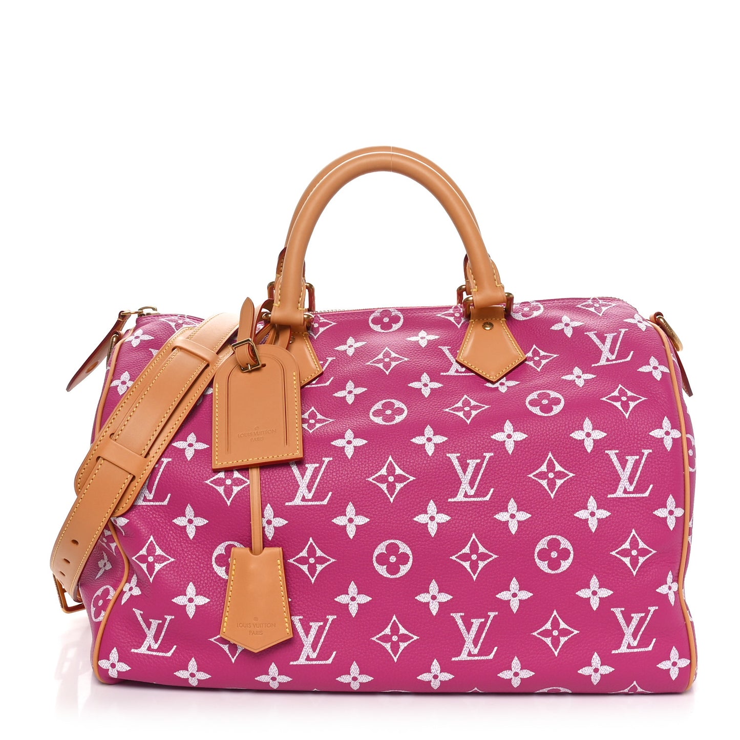 Calfskin Monogram Speedy P9 Bandouliere 40 Agate