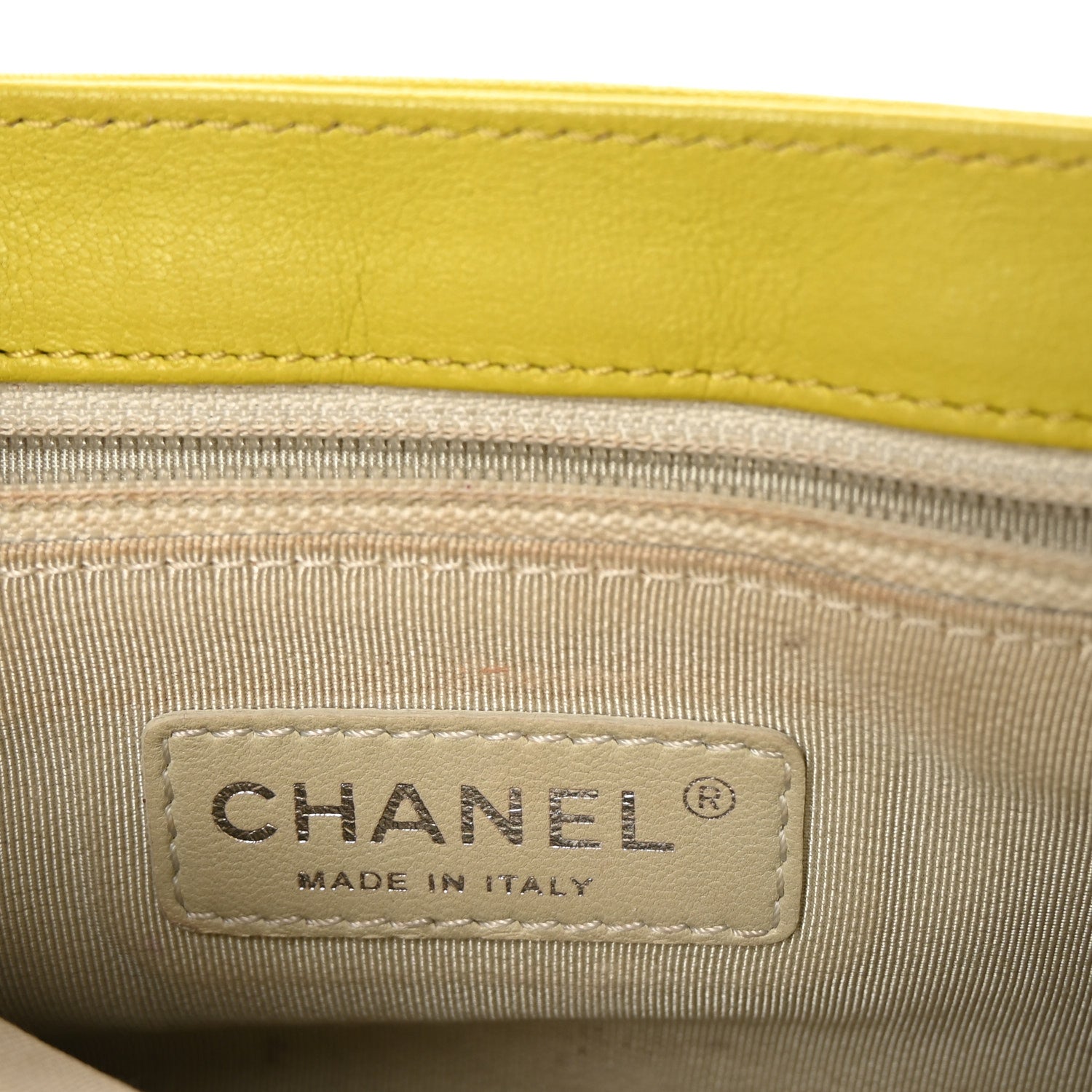 Chanel Washed Lambskin Quilted Mini Chain Around Flap Yellow 6 of 10
