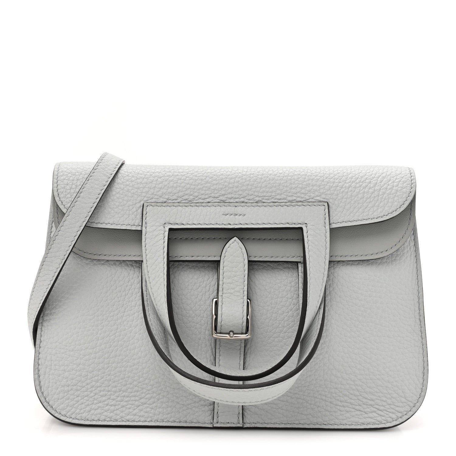 Hermes Taurillon Clemence Halzan 25 Halzan Bleu Pale 1723299