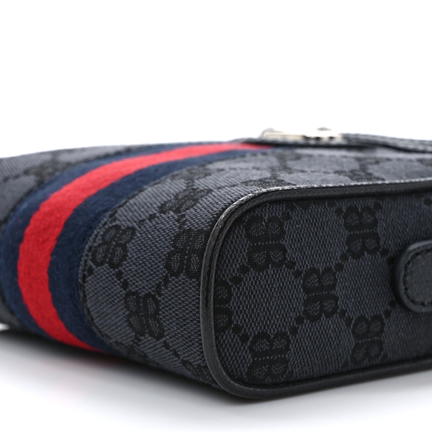 X Balenciaga BB Monogram Web Mini Ophidia Messenger Black