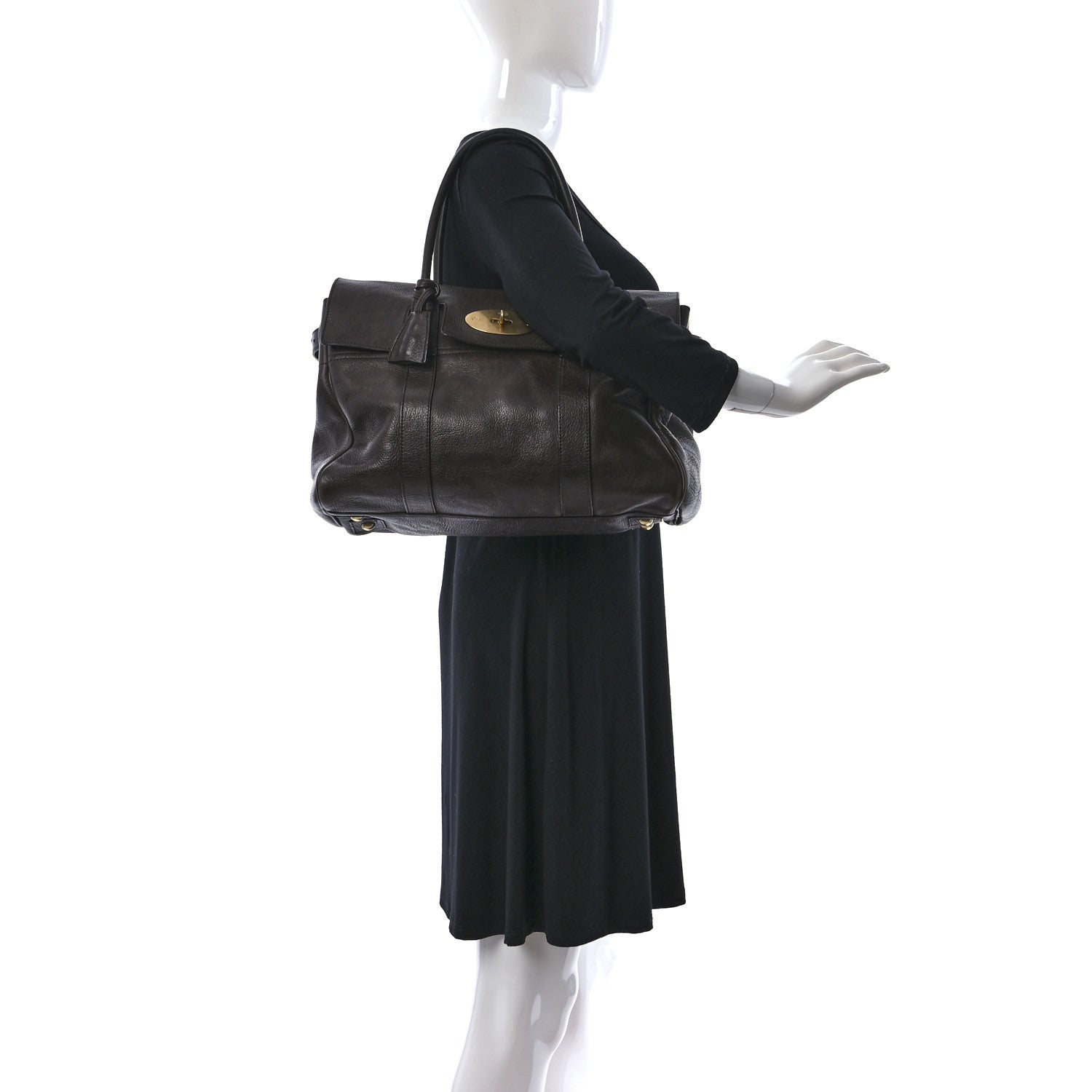 Mulberry Natural Vegetable Tanned Bayswater Chocolate 2 of 17