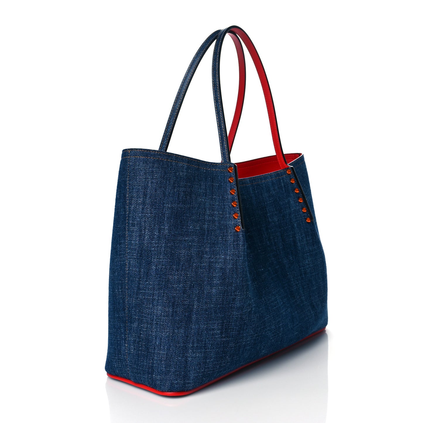 Denim Spiked Small Cabarock Shopper Tote