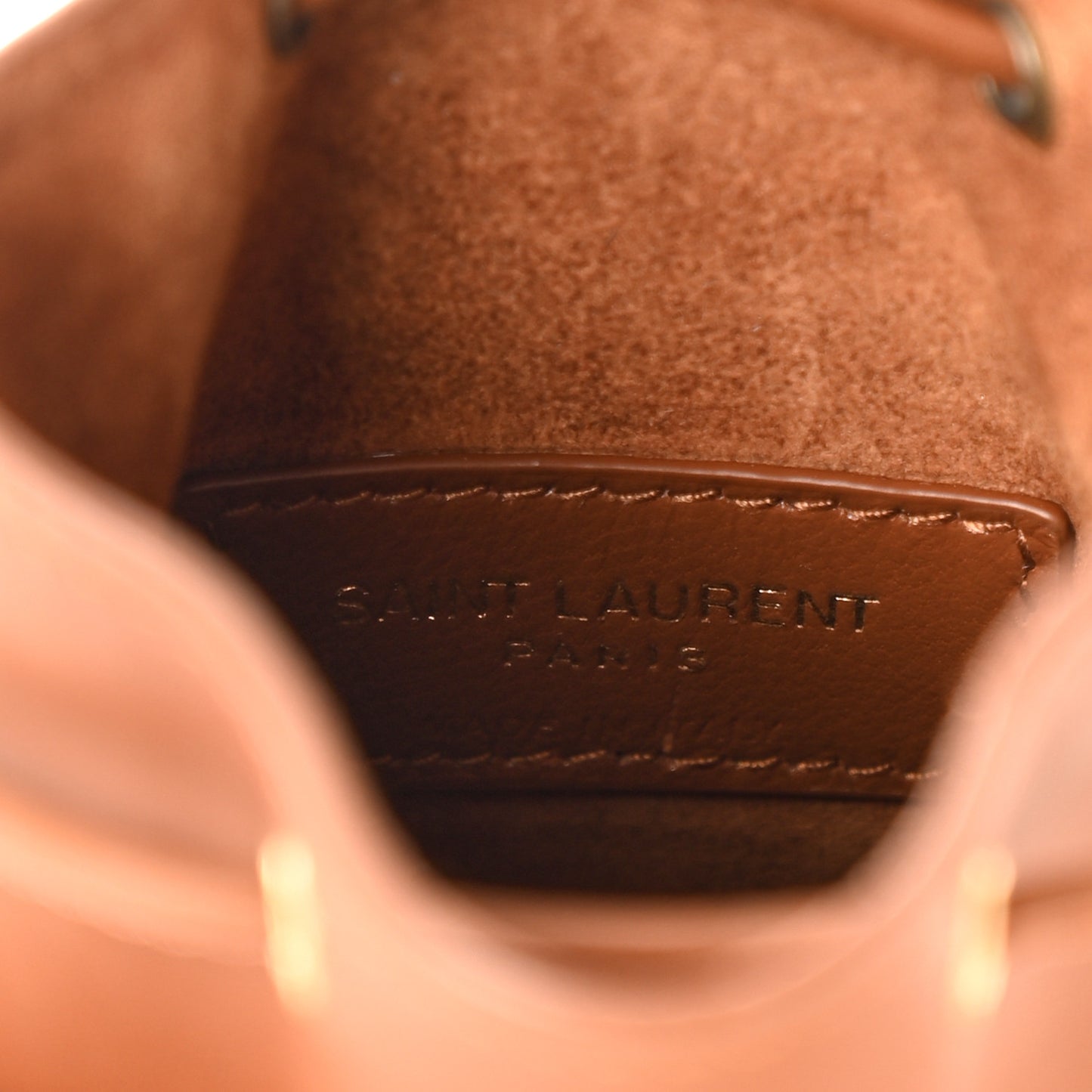 Raffia Cassandre Mini Pochon Crossbody Bag Brick Natural