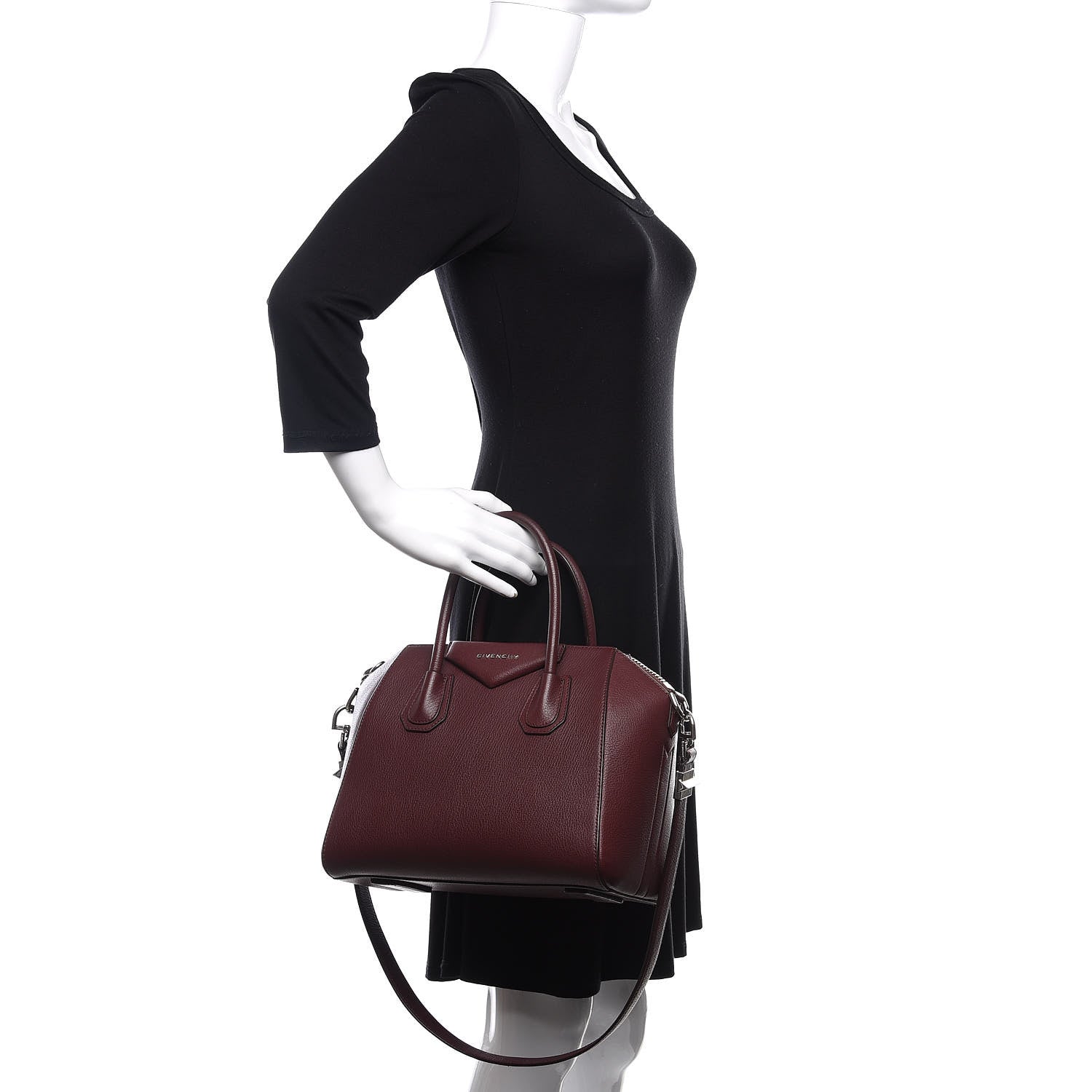 Givenchy Sugar Goatskin Small Antigona Oxblood 3 of 16