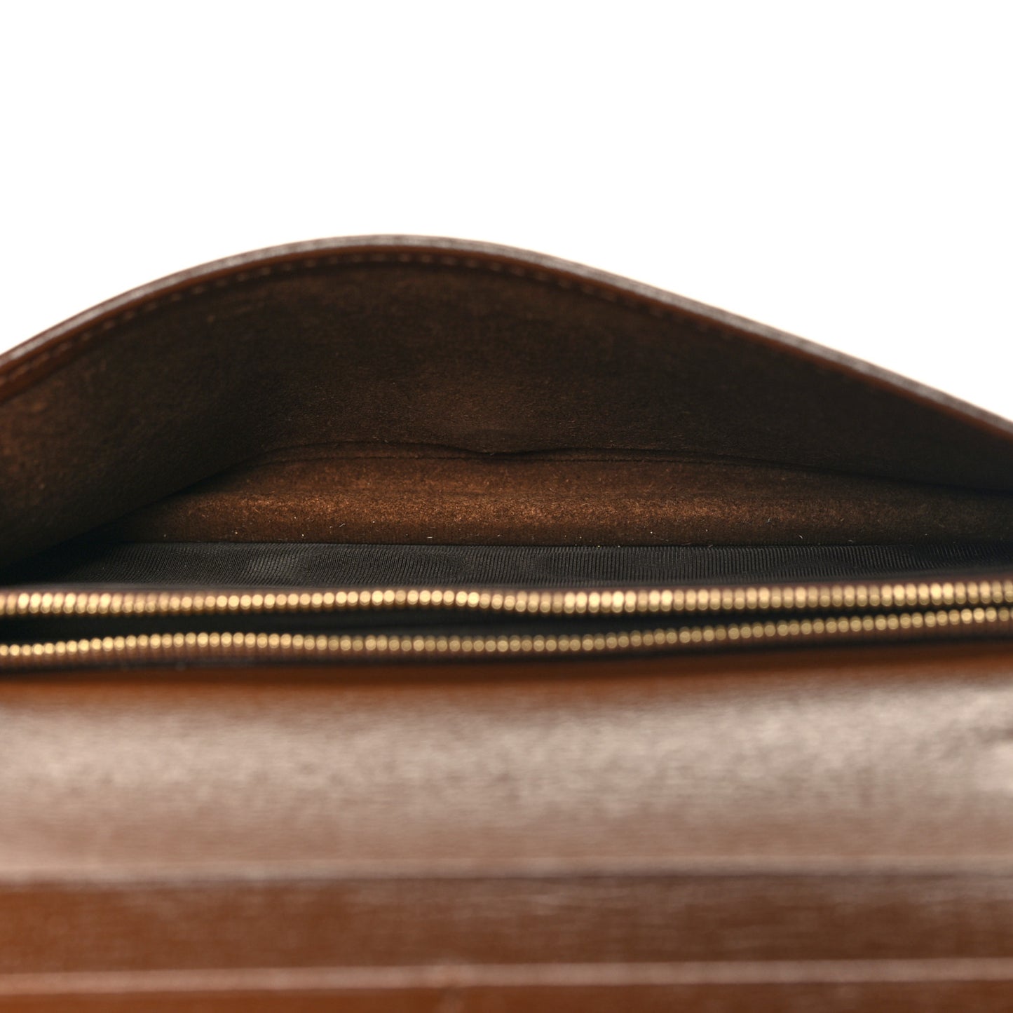 GG Supreme Monogram Azalea Calfskin Horsebit 1955 Wallet On Chain Beige Ebony Brown Sugar