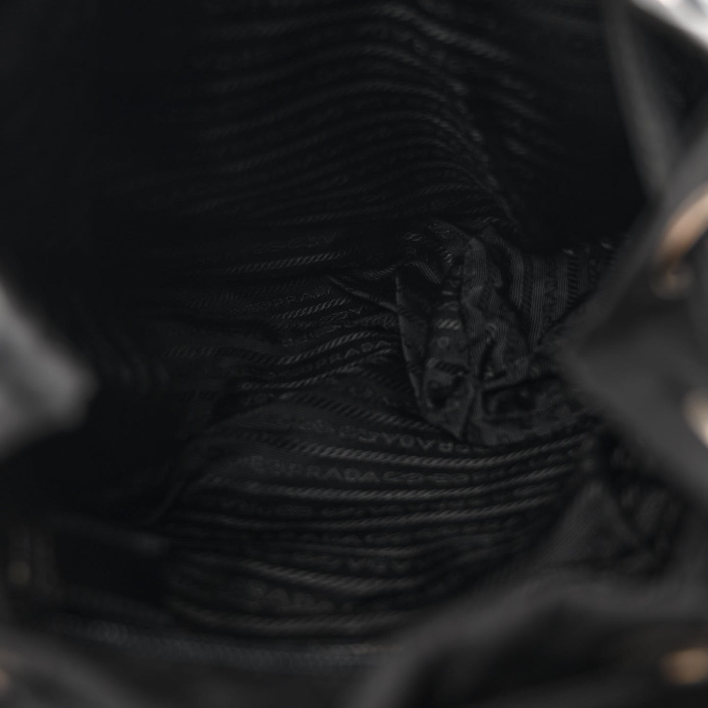Tessuto Nylon Vela Cinch Backpack Black