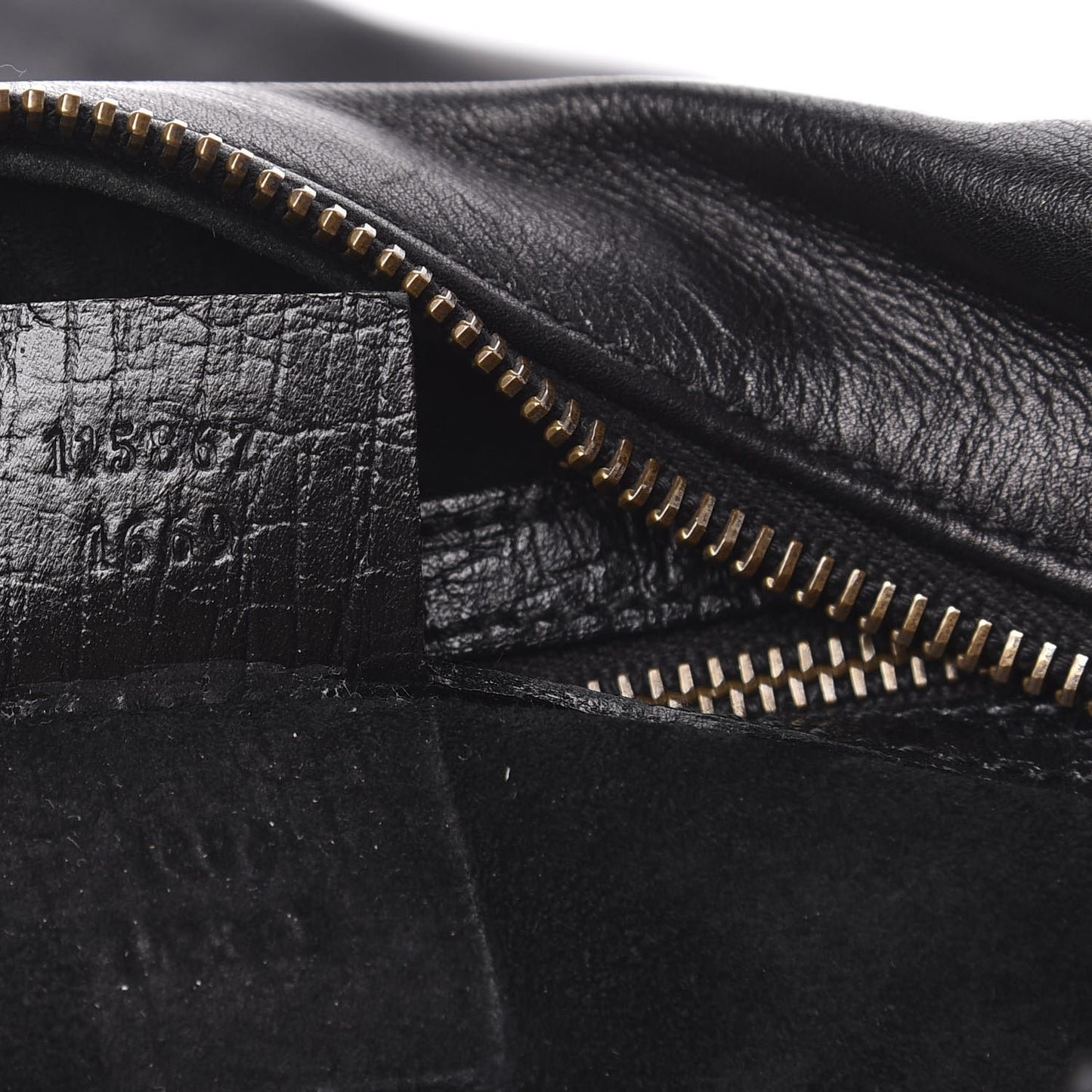 Calfskin Medium Horsebit Chain Hobo Black