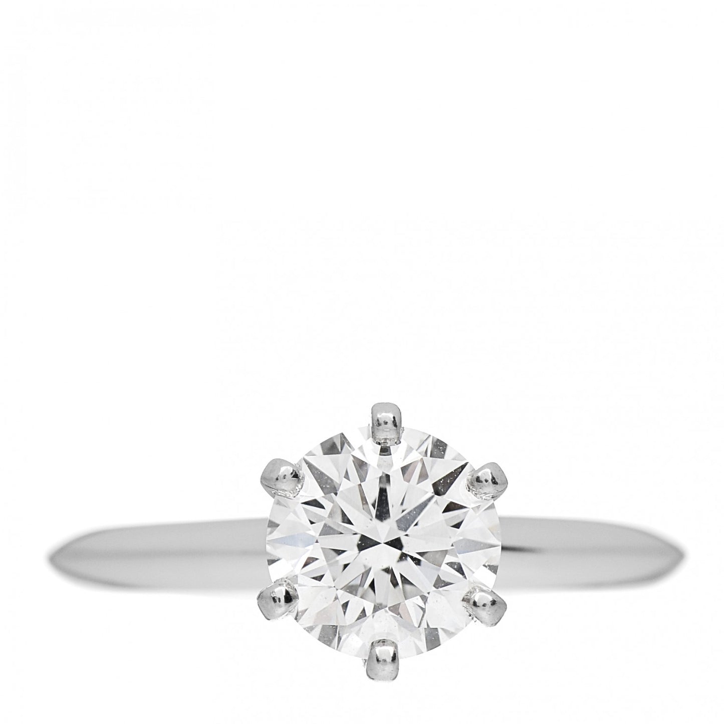 Platinum Diamond 1.06ct Solitaire Engagement Ring 47 4
