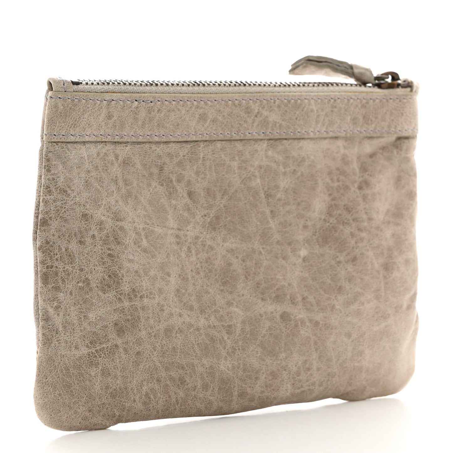 Agneau Classic Hardware M Porte-Monnaie Coin Purse Grey