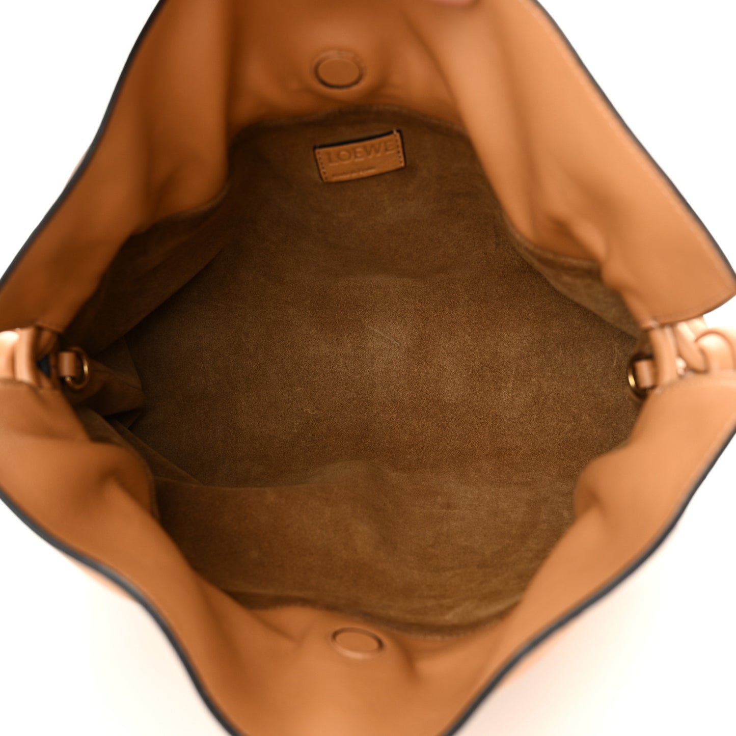Nappa Flamenco Knot Clutch Warm Desert