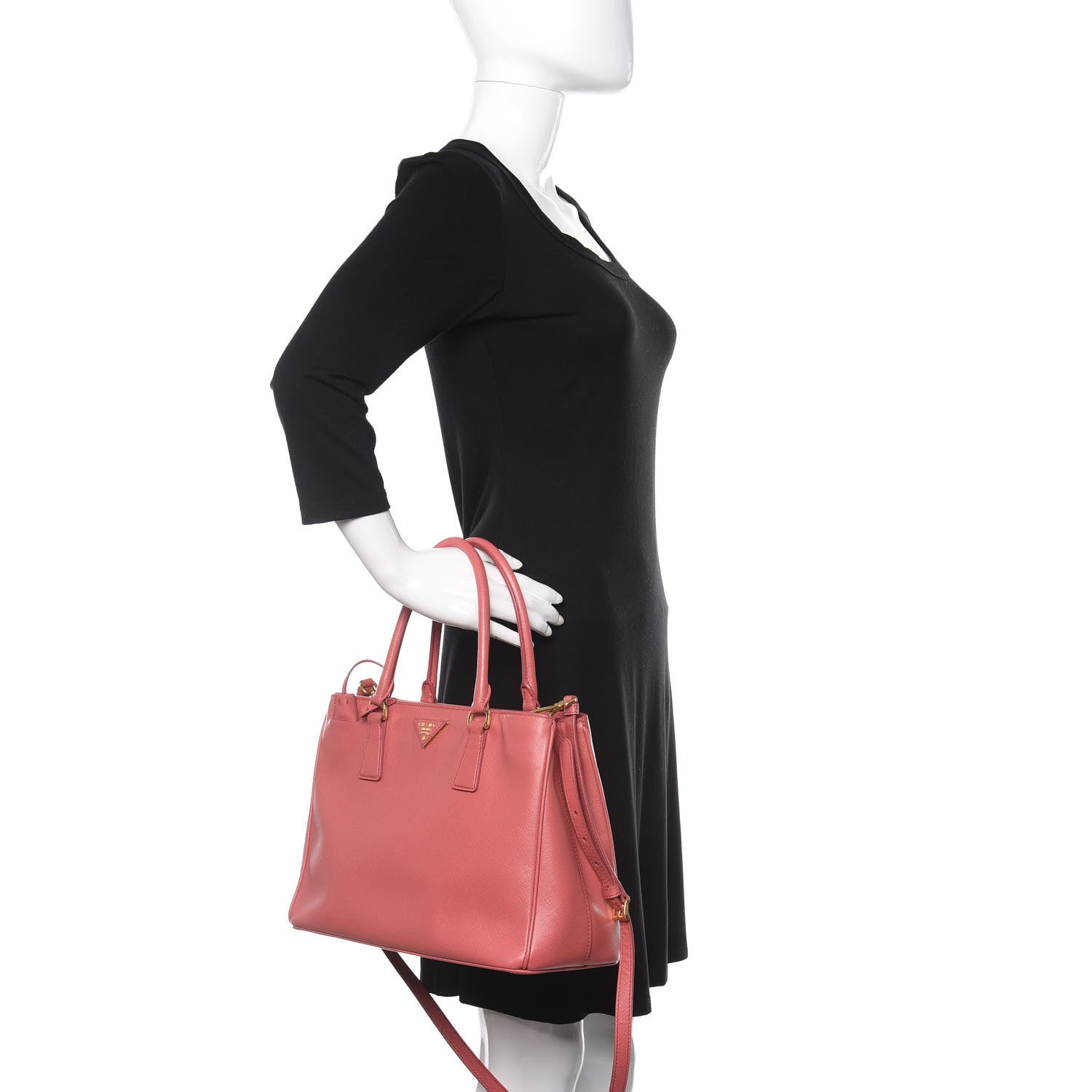 Prada Saffiano Lux Medium Tote Bruyere 2 of 21