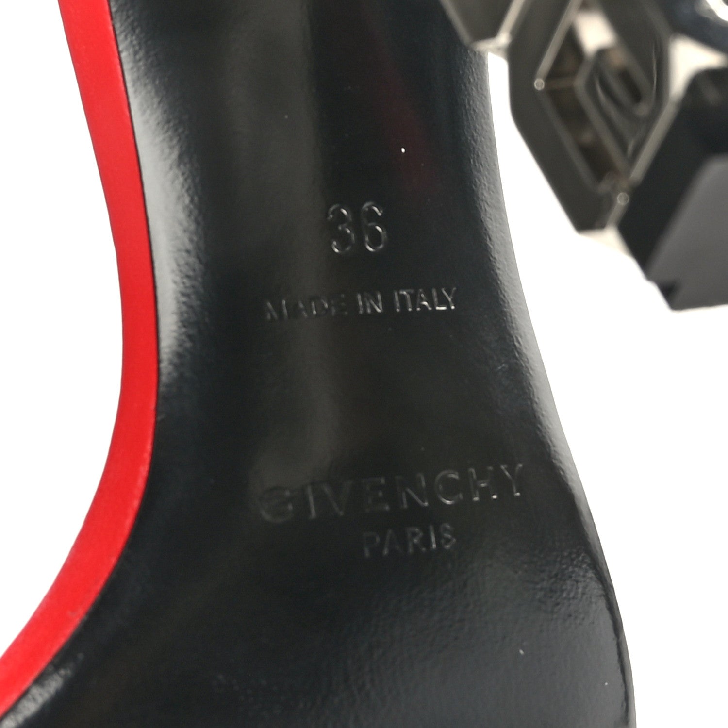 Givenchy Smooth Nappa G Cube 105mm Sandals 36 Red 6 of 8