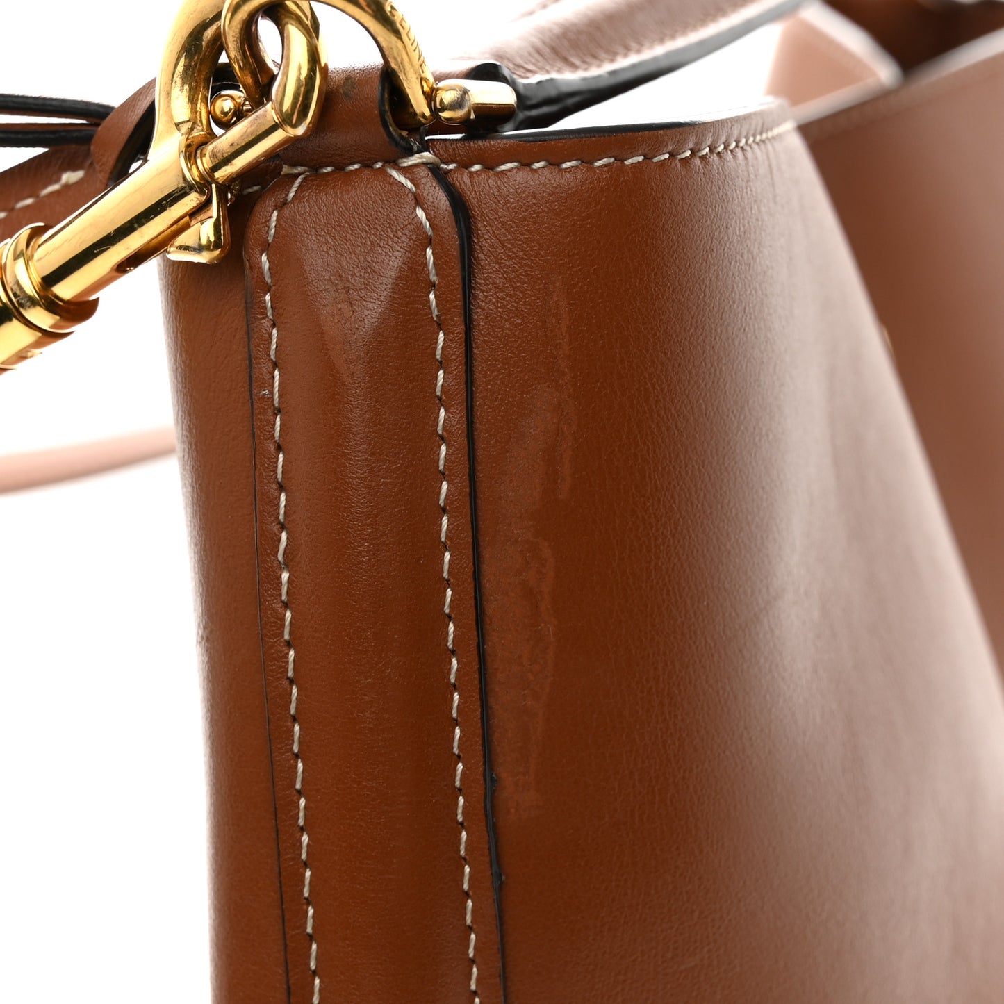 Smooth Calfskin Bucket 16 Bag Tan