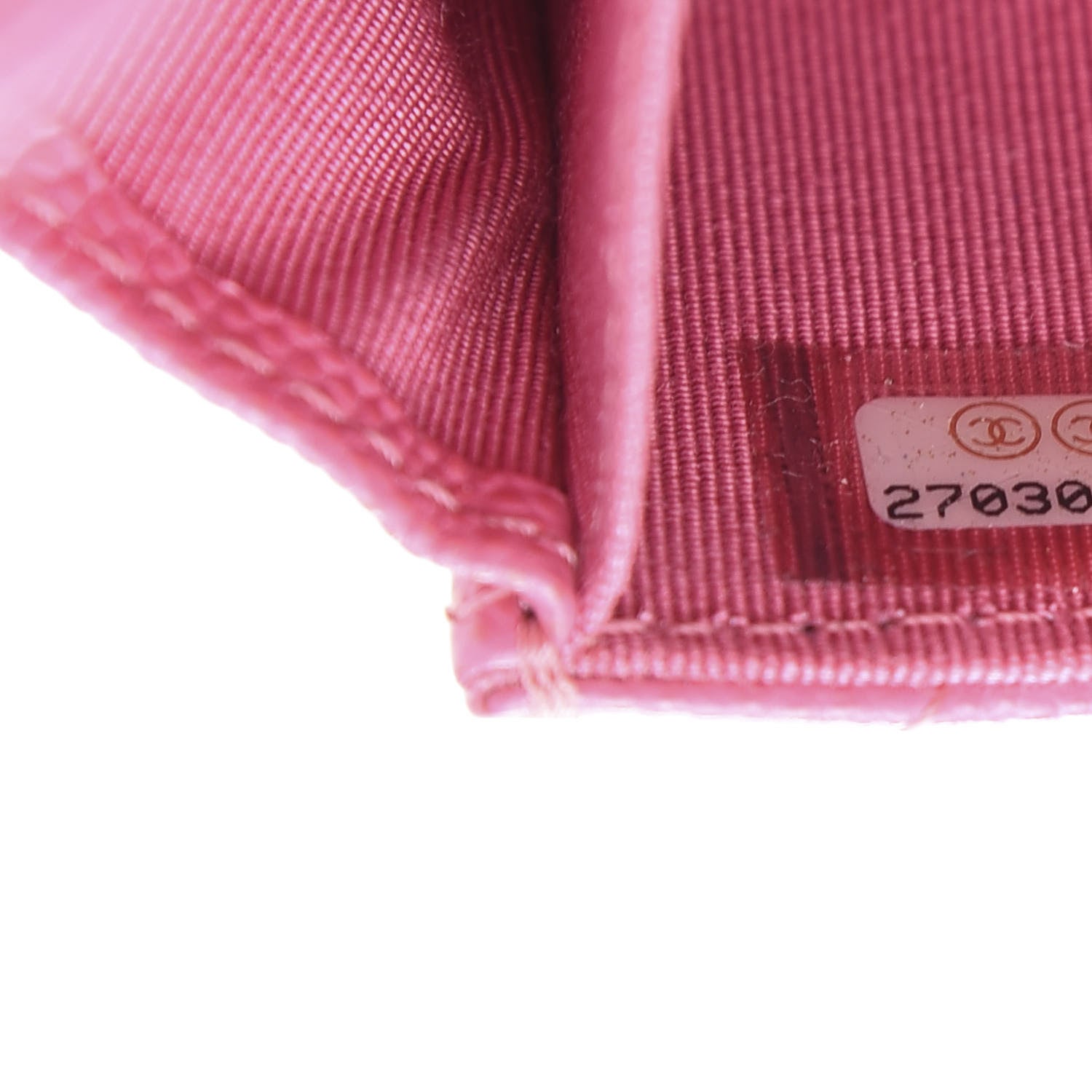 Chanel Iridescent Caviar Quilted Flap Card Holder Wallet Pink 5 of 9