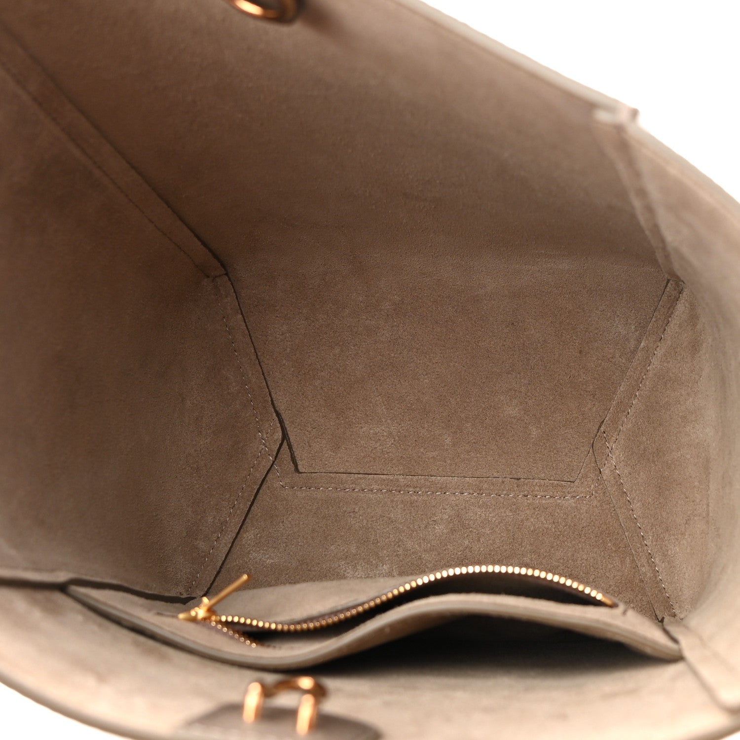 Celine Soft Grained Calfskin Small Sangle Bucket Bag Taupe 5 of 9