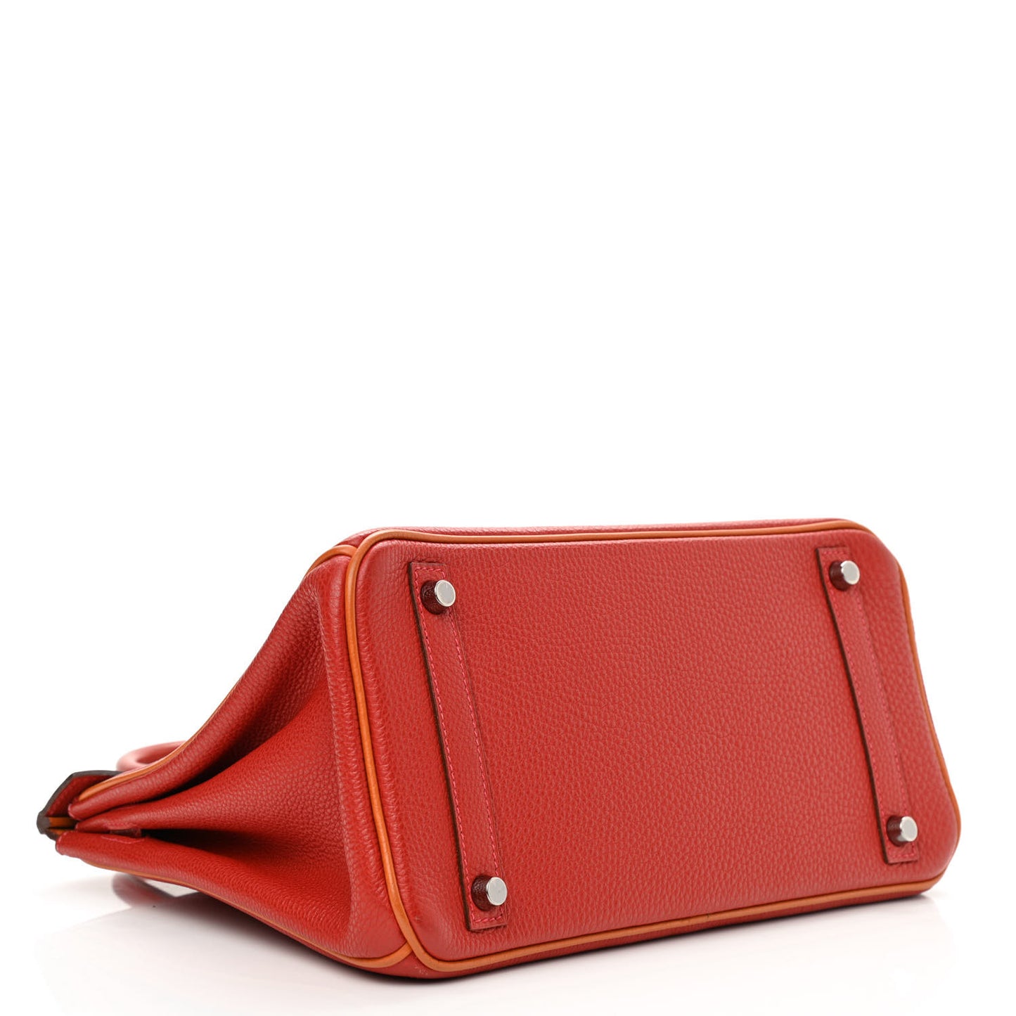 Togo Bi-Color Birkin 30 Rouge Casaque Potiron