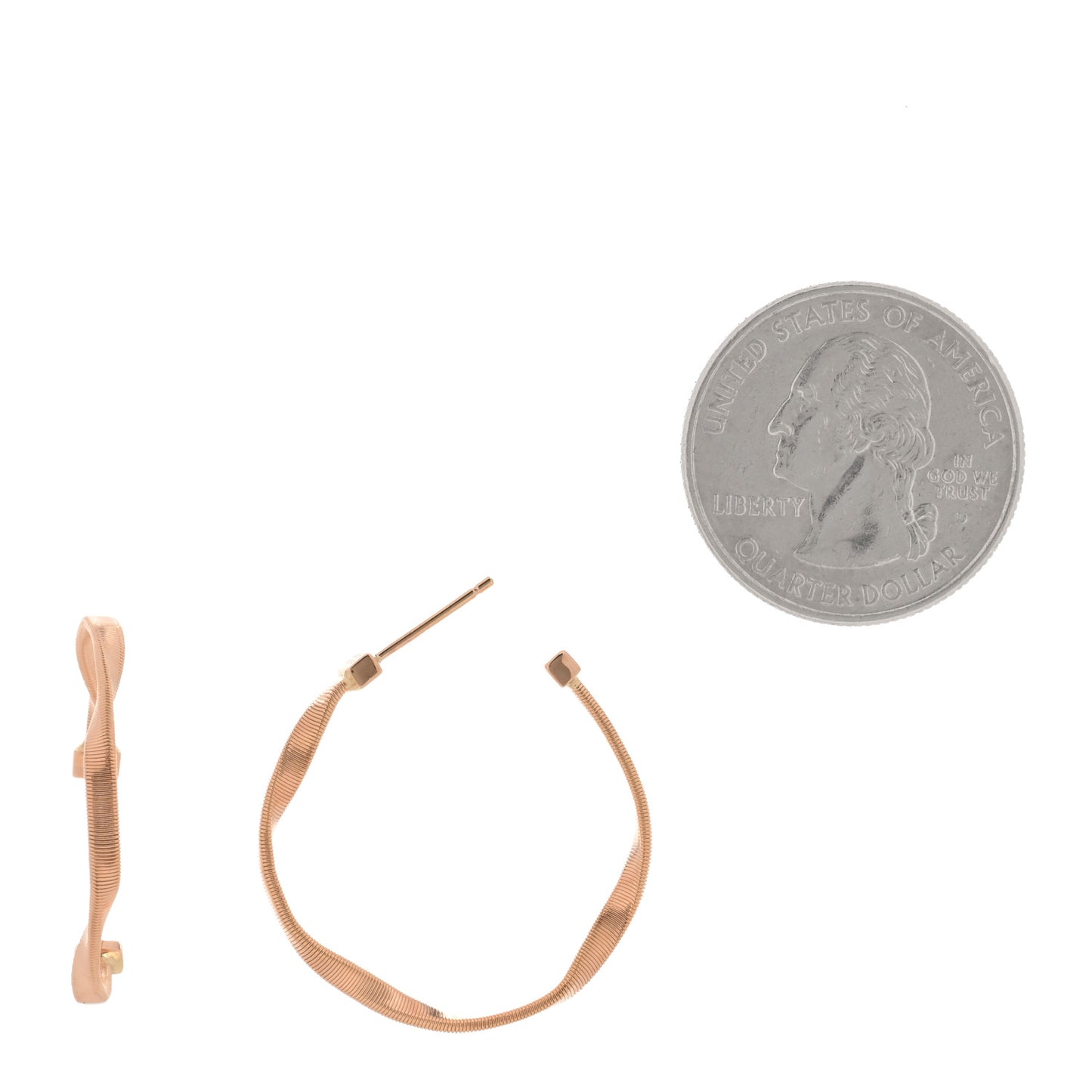 18K Rose Gold Marrakech Medium Hoop Earrings