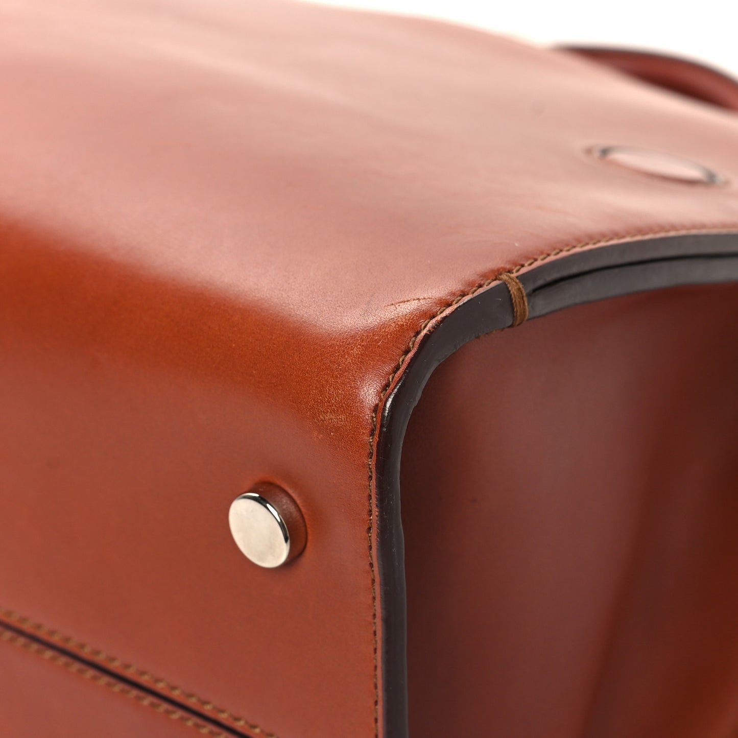 Smooth Calfskin Medium Diorever Flap Brown