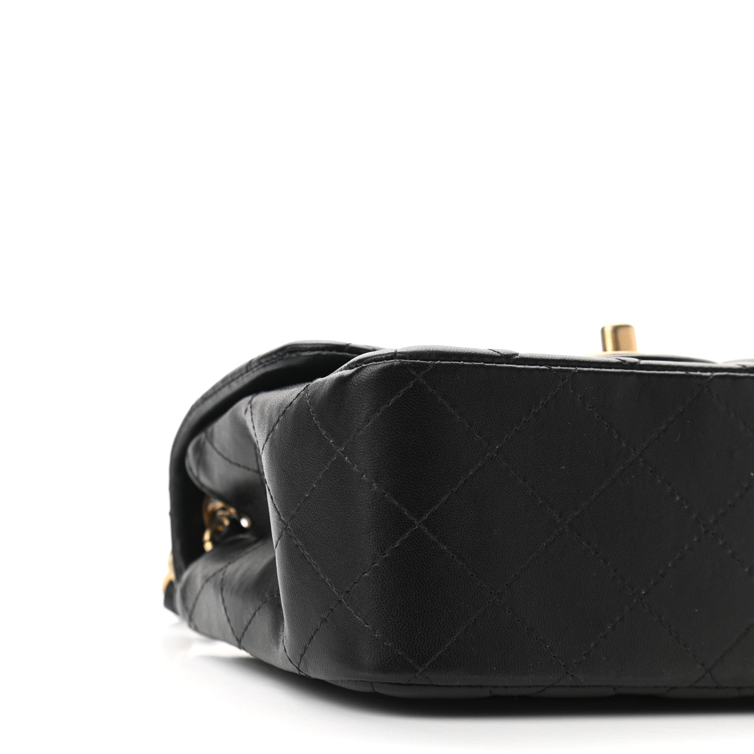 Chanel Lambskin Quilted Mini Square Flap Black 9 of 11