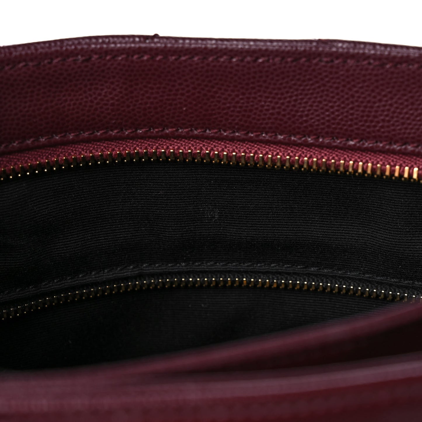 Grain de Poudre Matelasse Chevron Small Tribeca Shopping Bag Rouge Legoin