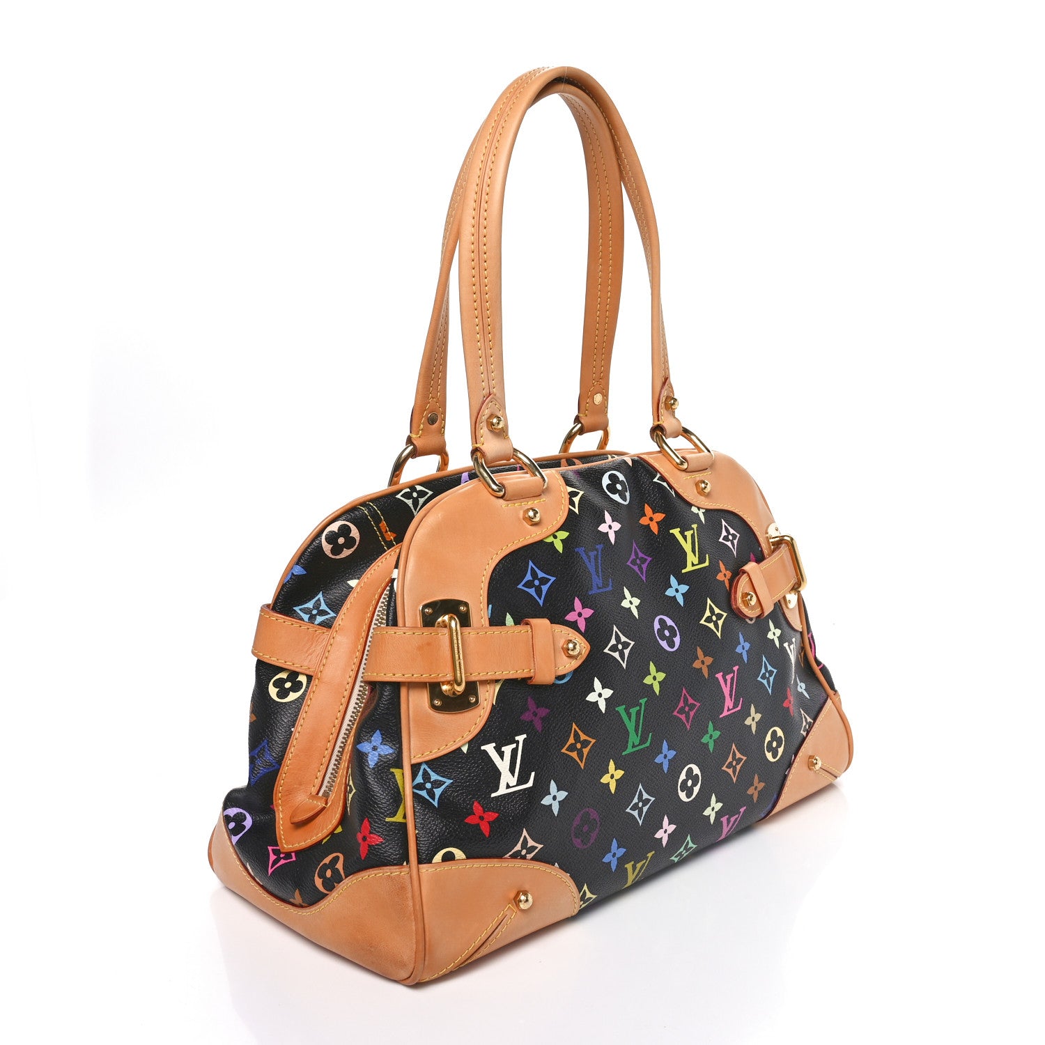 Louis Vuitton Monogram Multicolor Claudia Black 3 of 9