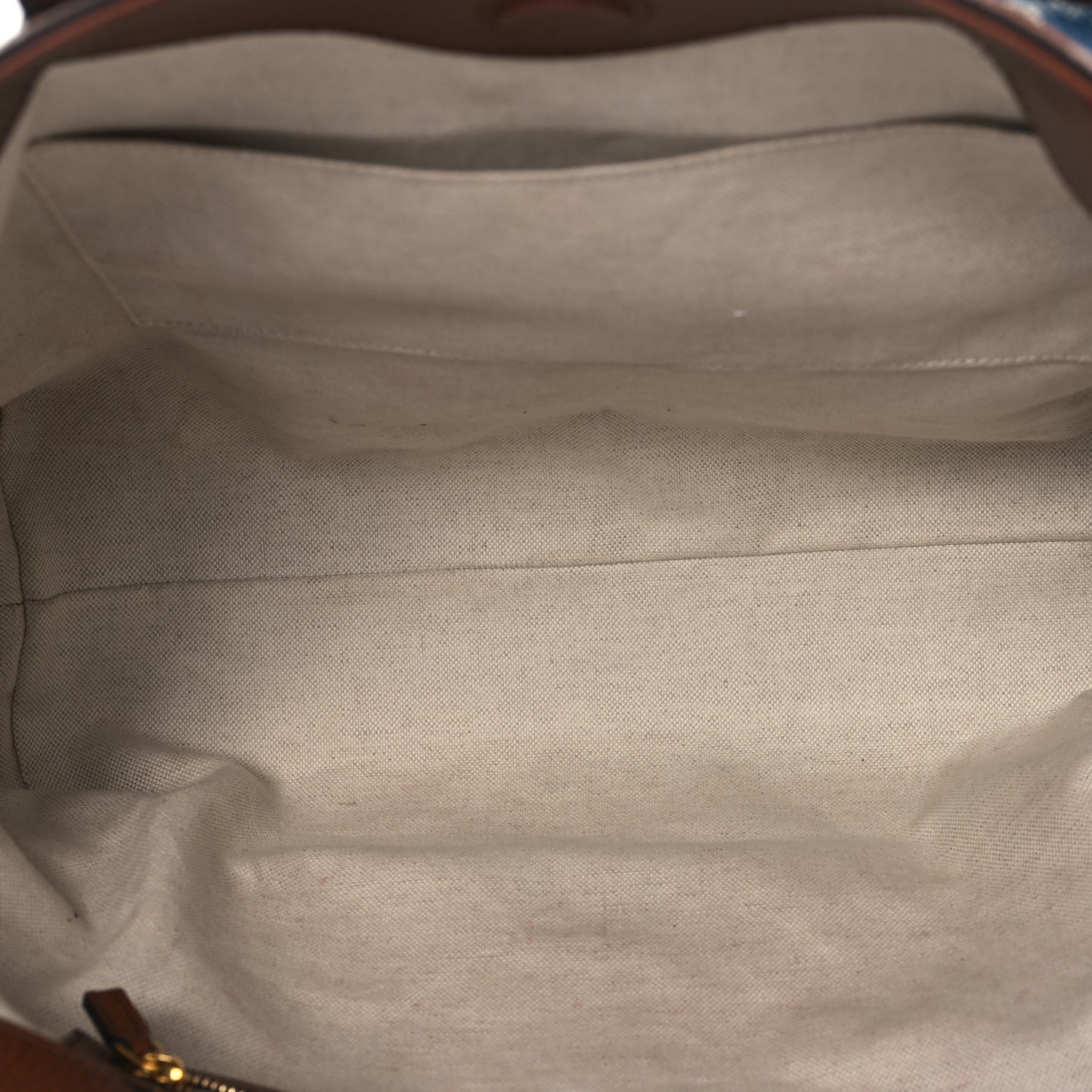 New Denim GG Monogram Medium Ophidia Shopping Tote Blue Tea Cuir