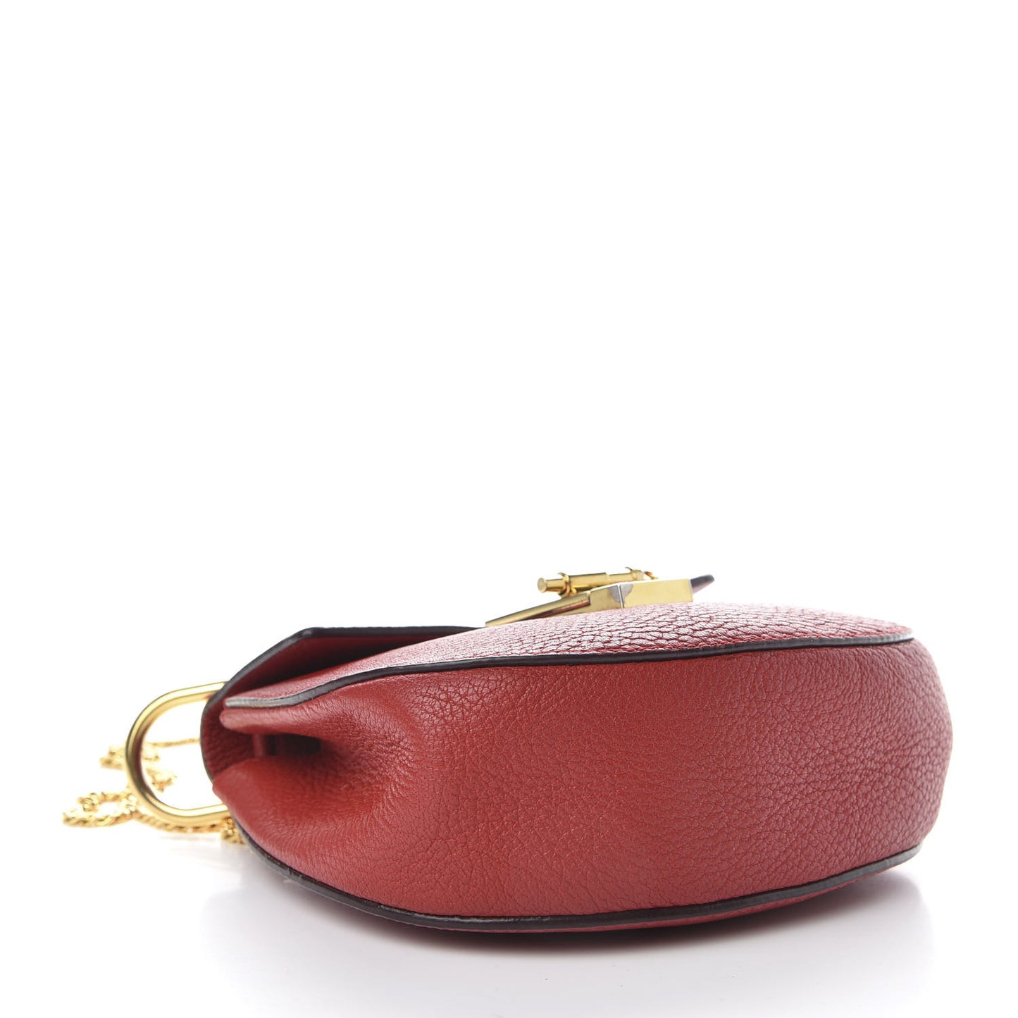 Grained Lambskin Mini Drew Shoulder Bag Plaid Red