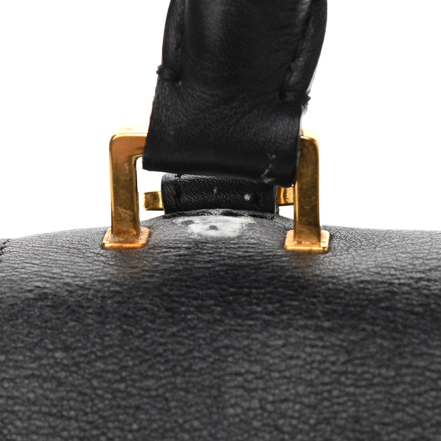 Smooth Calfskin Medium Tri-Color Trapeze Black