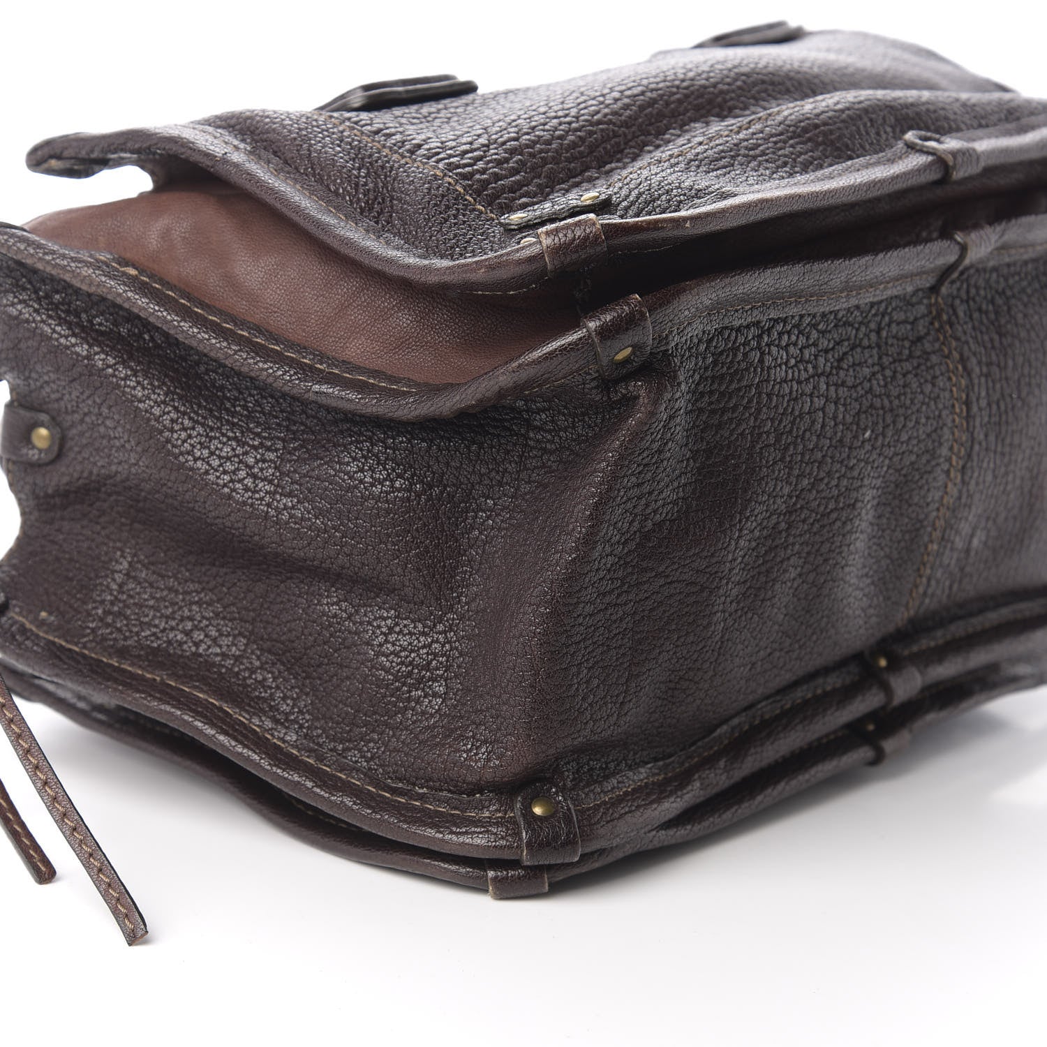 Chloe Calfskin Satchel Brown 5 of 8