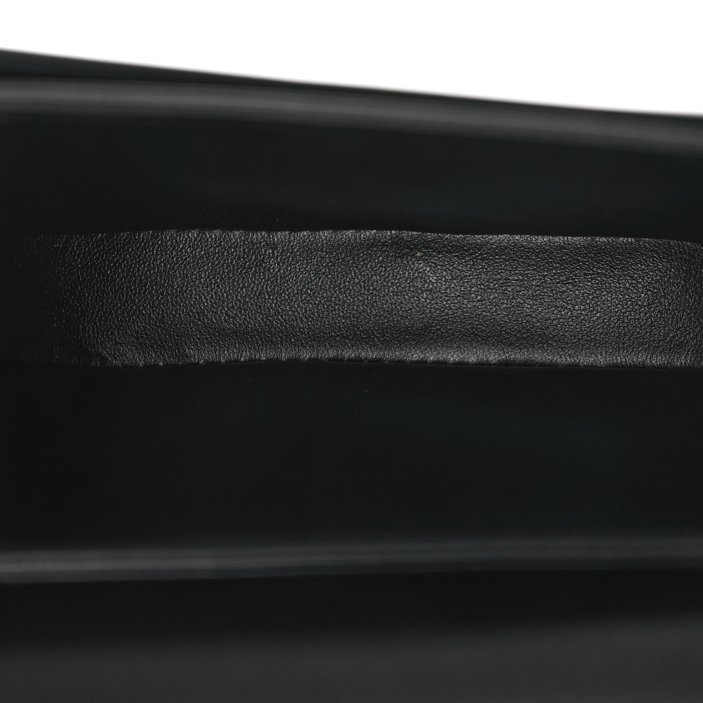 Shiny Calfskin Triomphe Mini Besace Clea Black