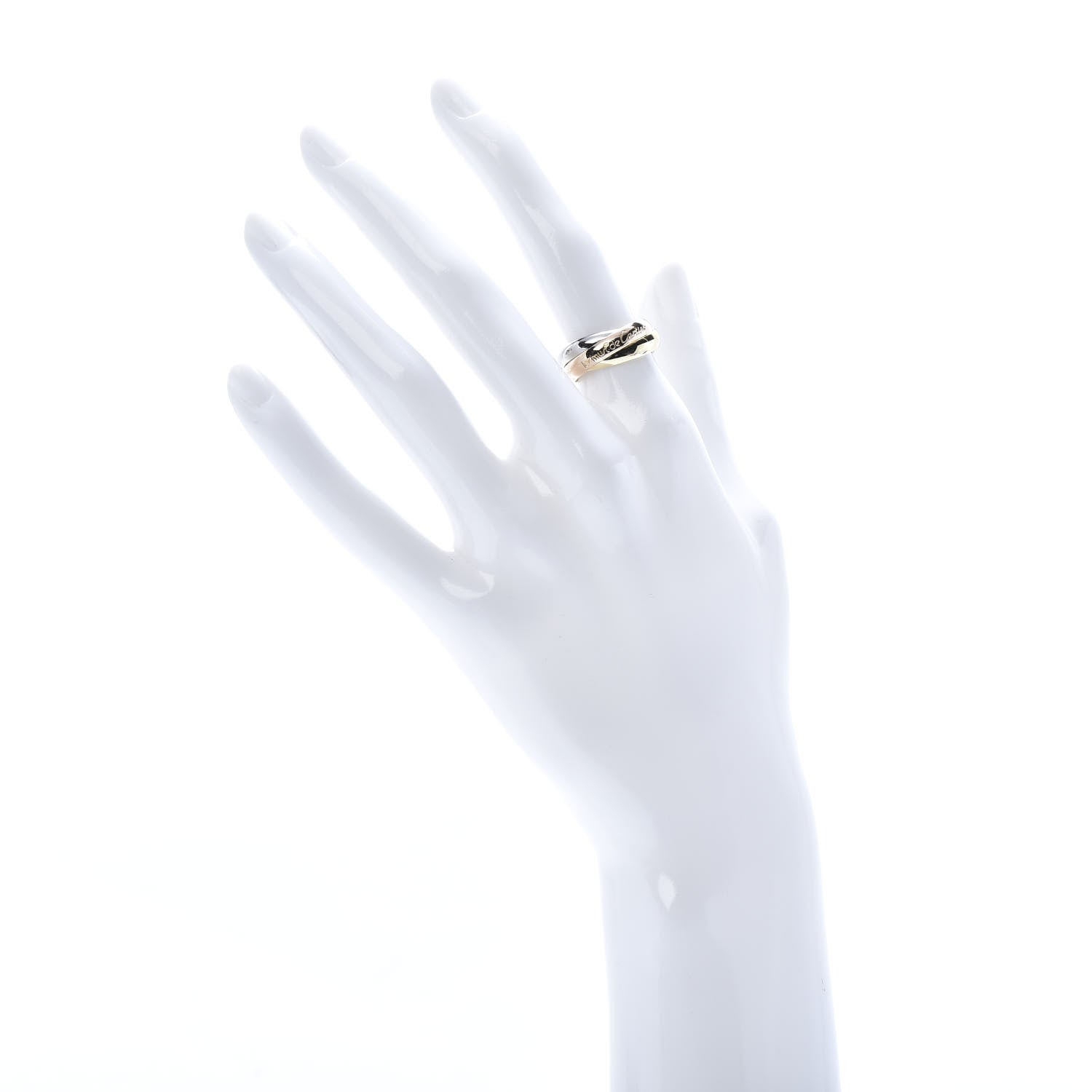 Cartier 18K Pink Yellow White Gold Classic Les Must De Trinity Ring 50 5.25 2 of 6