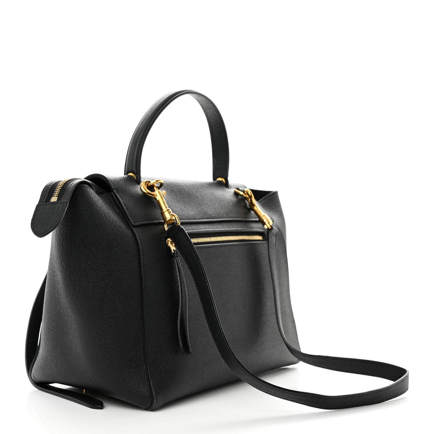 Grained Calfskin Mini Belt Bag Black