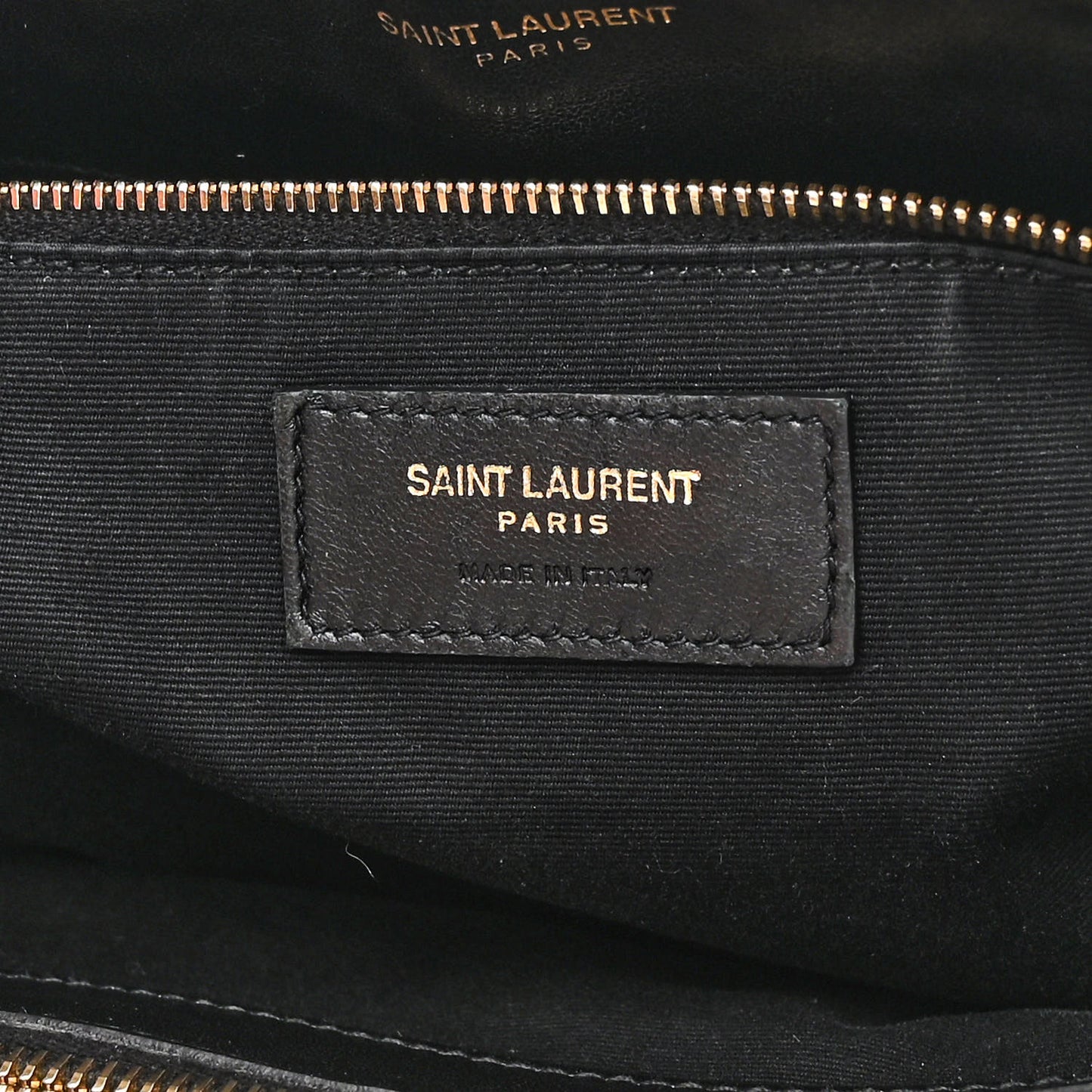 Calfskin Y Quilted Monogram Large Loulou Shopper Black