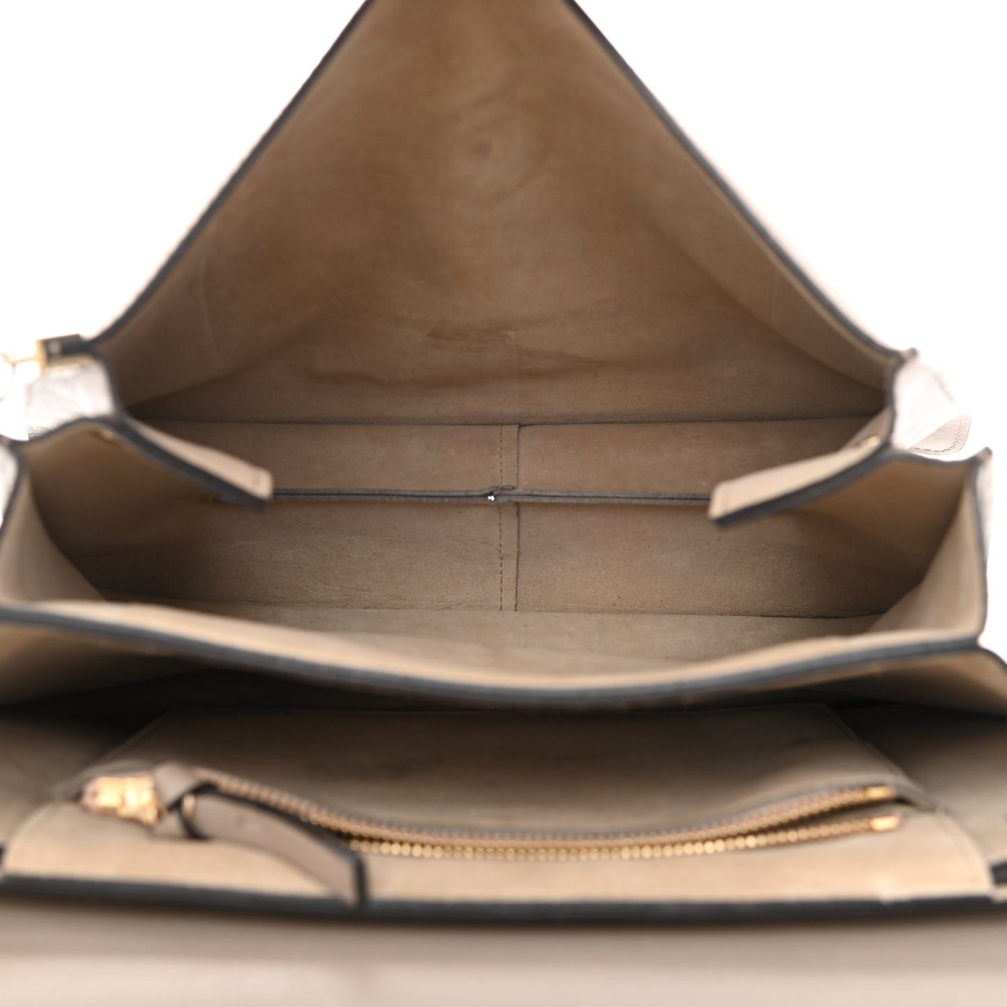 Calfskin Suede Medium Faye Shoulder Bag Motty Grey