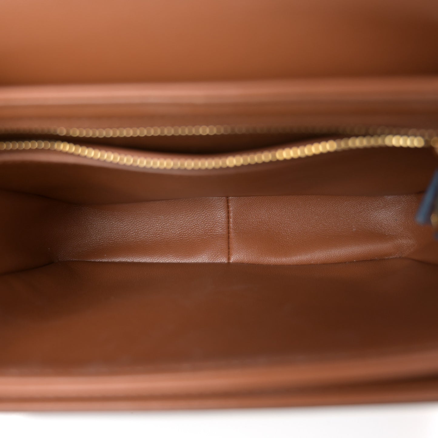 Calfskin Triomphe Canvas Teen Triomphe Bag Tan