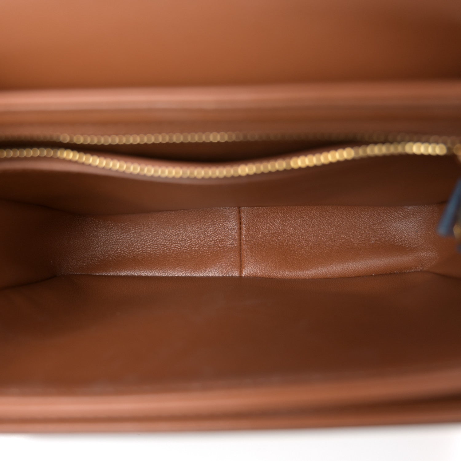 Celine Calfskin Triomphe Canvas Teen Triomphe Bag Tan 5 of 12