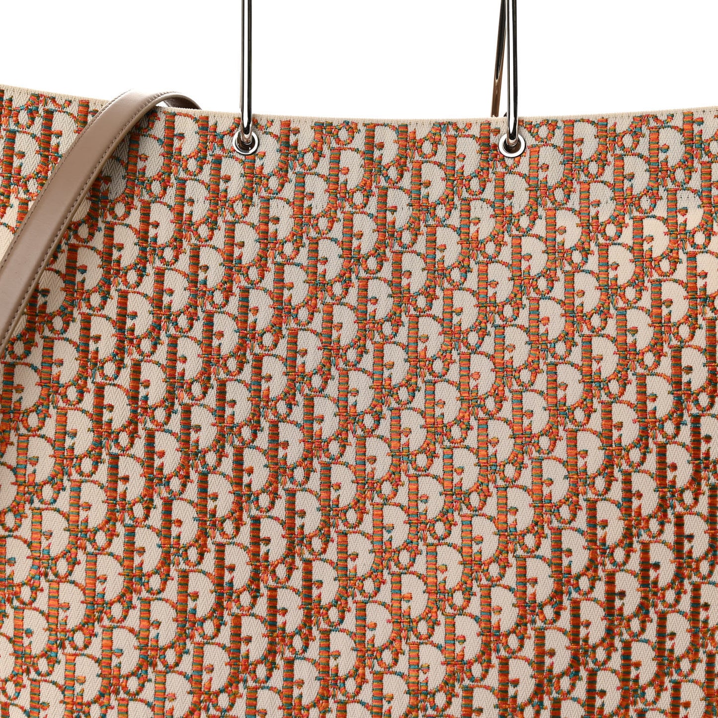 Oblique Embroidered Miami Tote Multicolor