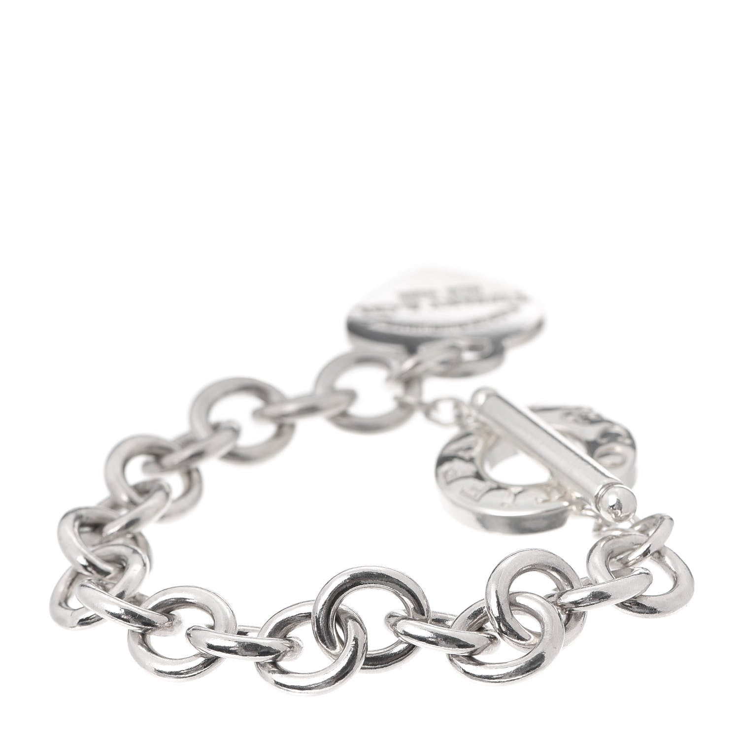 Tiffany Sterling Silver Return to Tiffany Heart Tag Toggle Bracelet 3 of 3