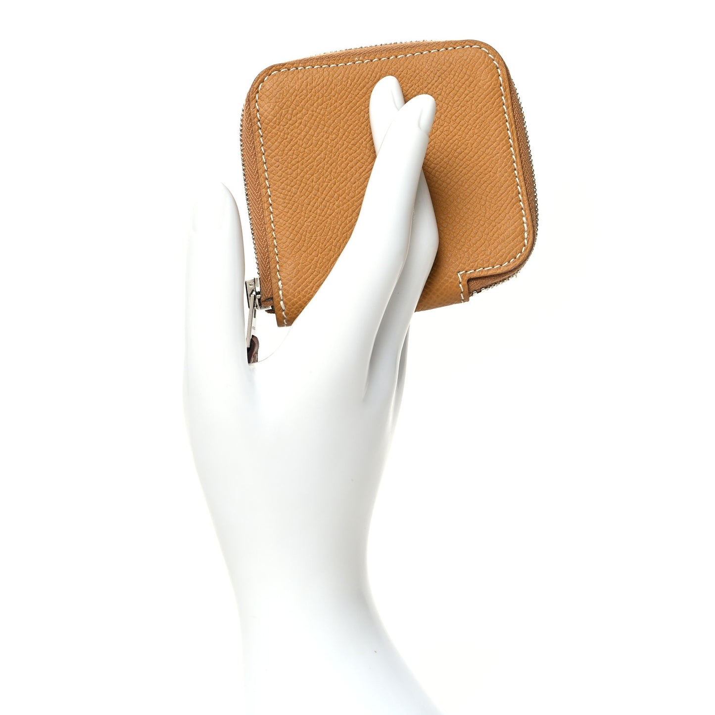 Epsom Silk'in Coin Purse Sesame