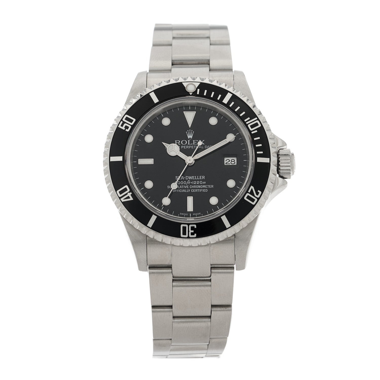 Rolex Stainless Steel 40mm Sea-Dweller Oyster Perpetual Watch Black 16600 1 of 4