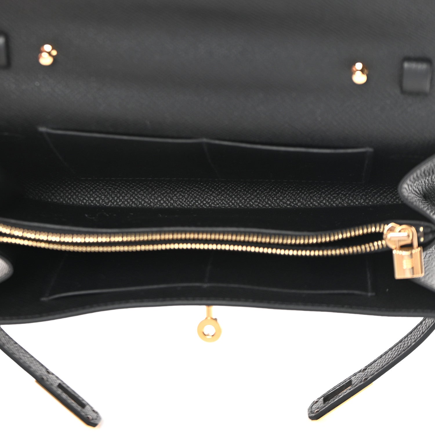 Hermes Epsom Kelly Wallet To Go Black 5 of 11