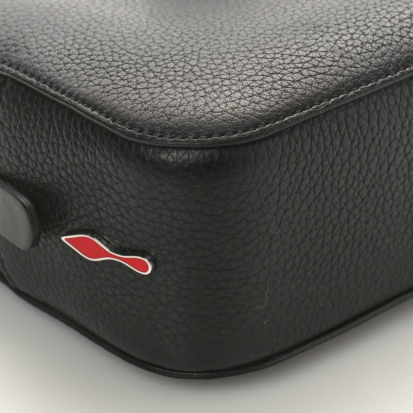 Empire Calfskin Mini Rubylou Crossbody Black Red