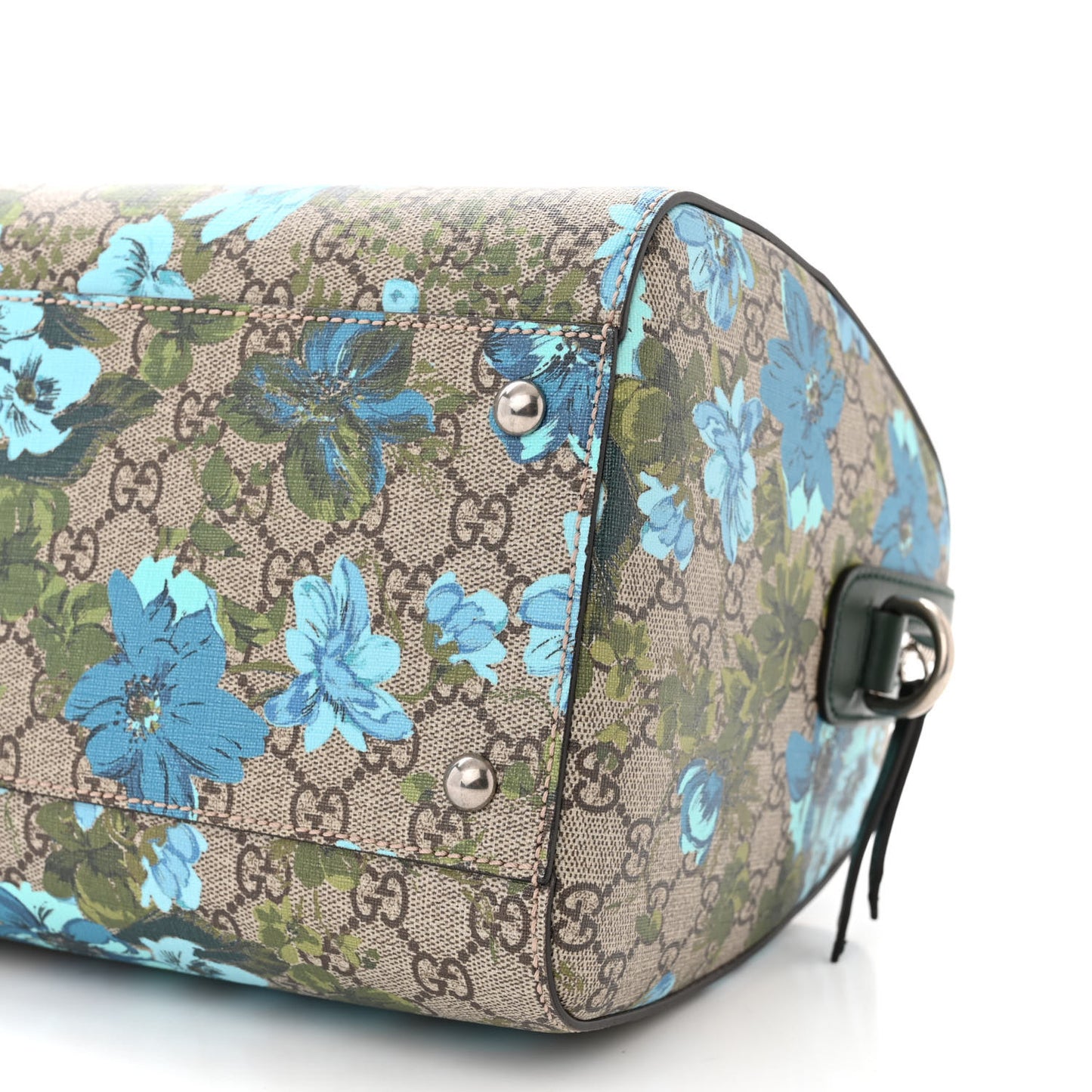 GG Supreme Monogram Bloom Butterfly Embroidered Medium Boston Green
