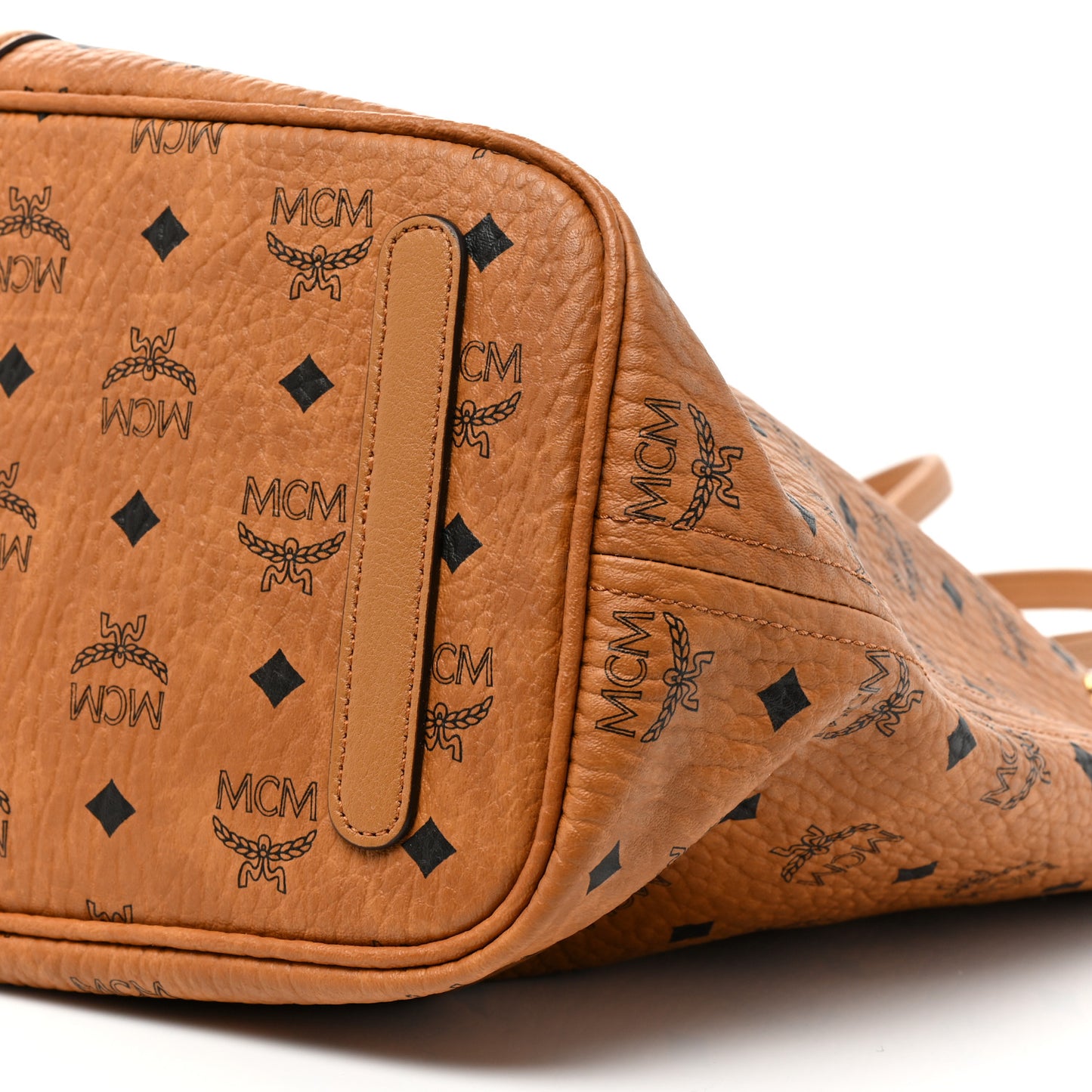 Visetos Medium Liz Reversible Shopper Tote Cognac