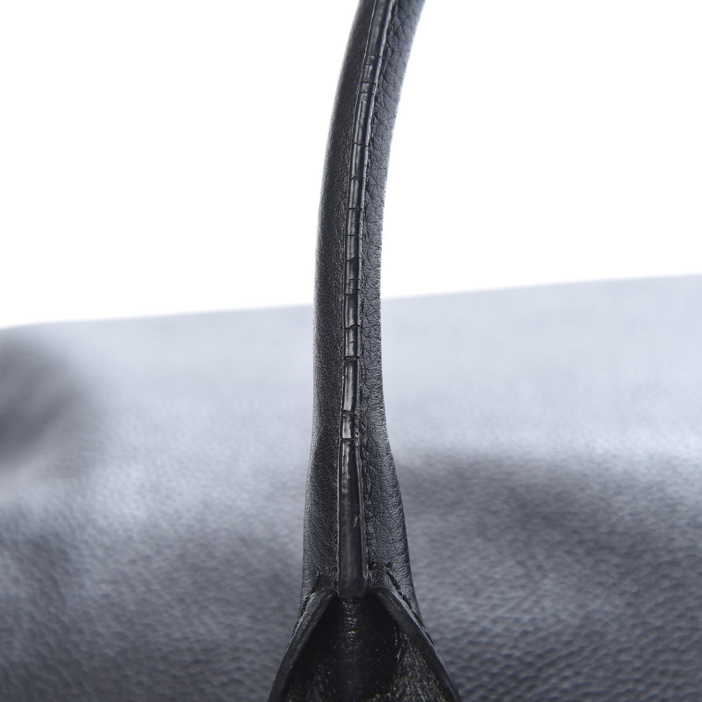 Calfskin Cerf Executive Shopper Tote Black