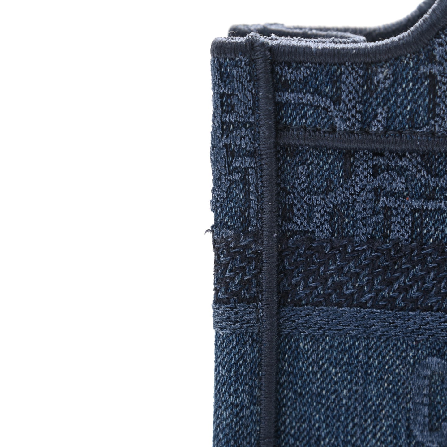 Oblique Denim Mini Book Tote Blue