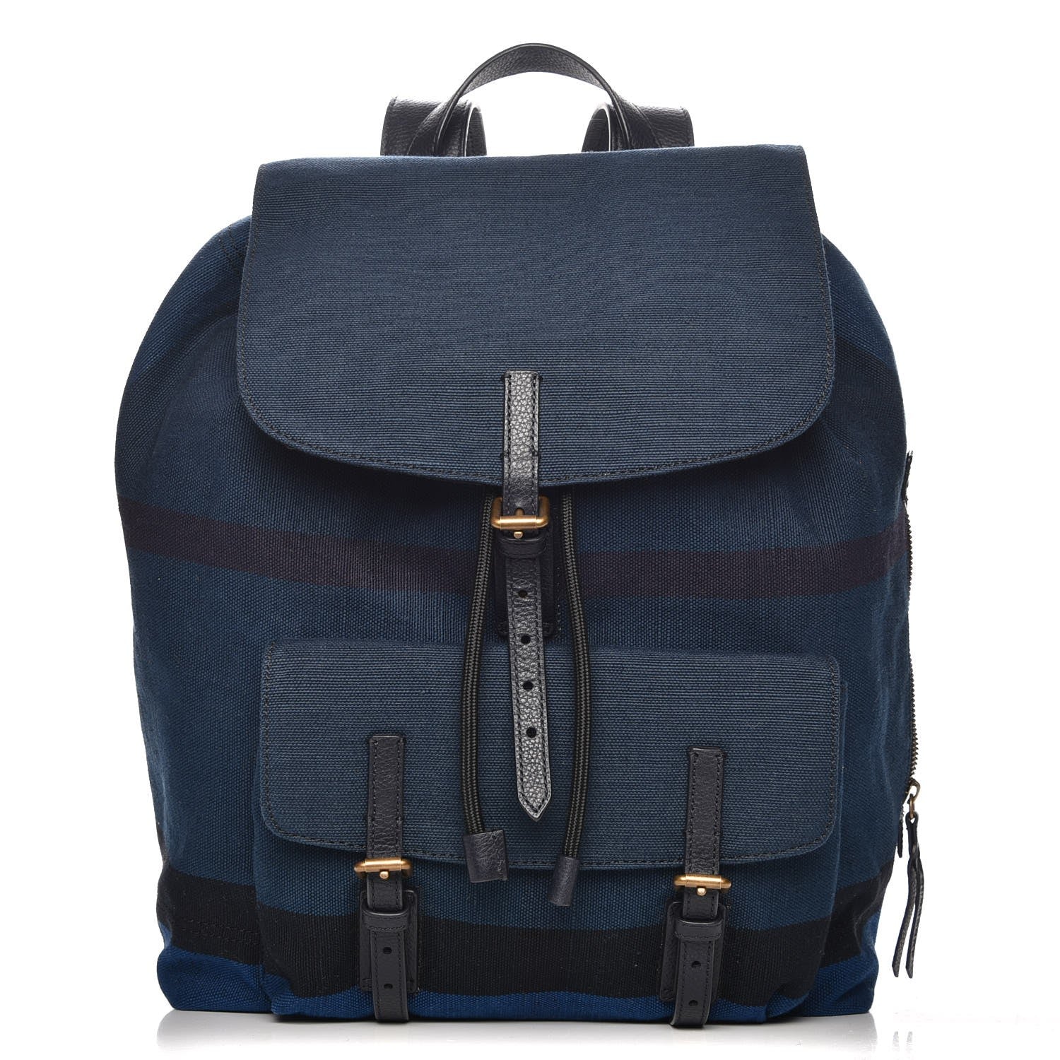Burberry Overdyed Canvas Mega Check Small Brookdale Backpack