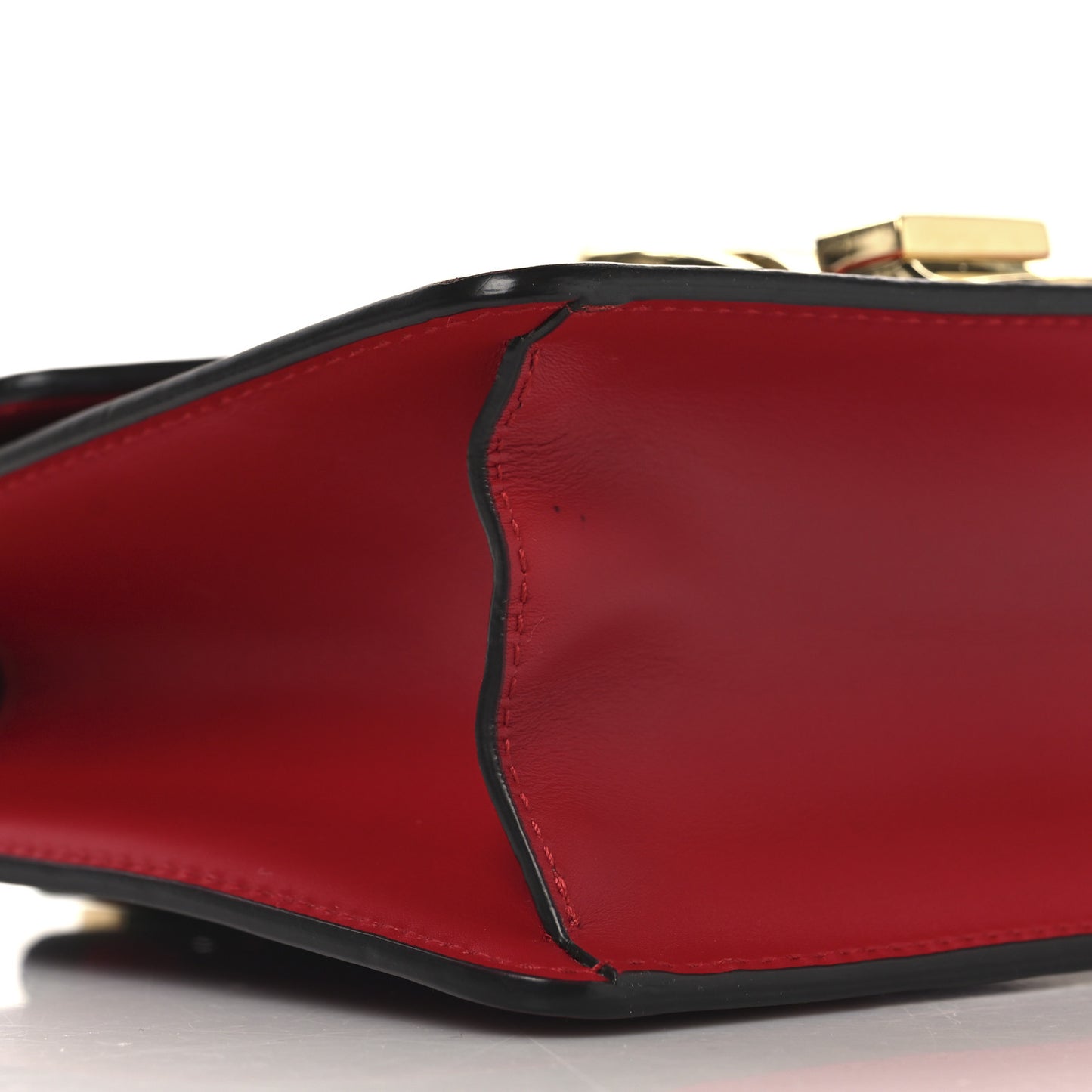 Calfskin Mini Sylvie Chain Shoulder Bag Hibiscus Red