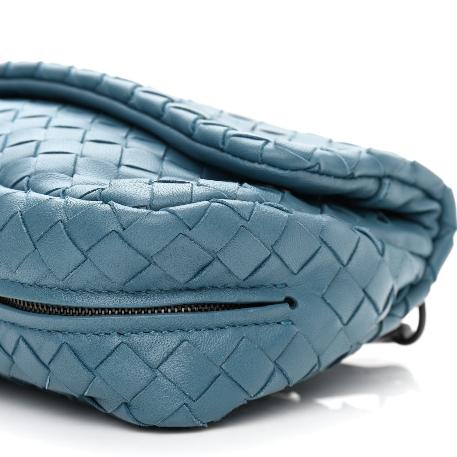 Bottega Veneta Nappa Intrecciato Small Chain Crossbody Denim 9 of 9